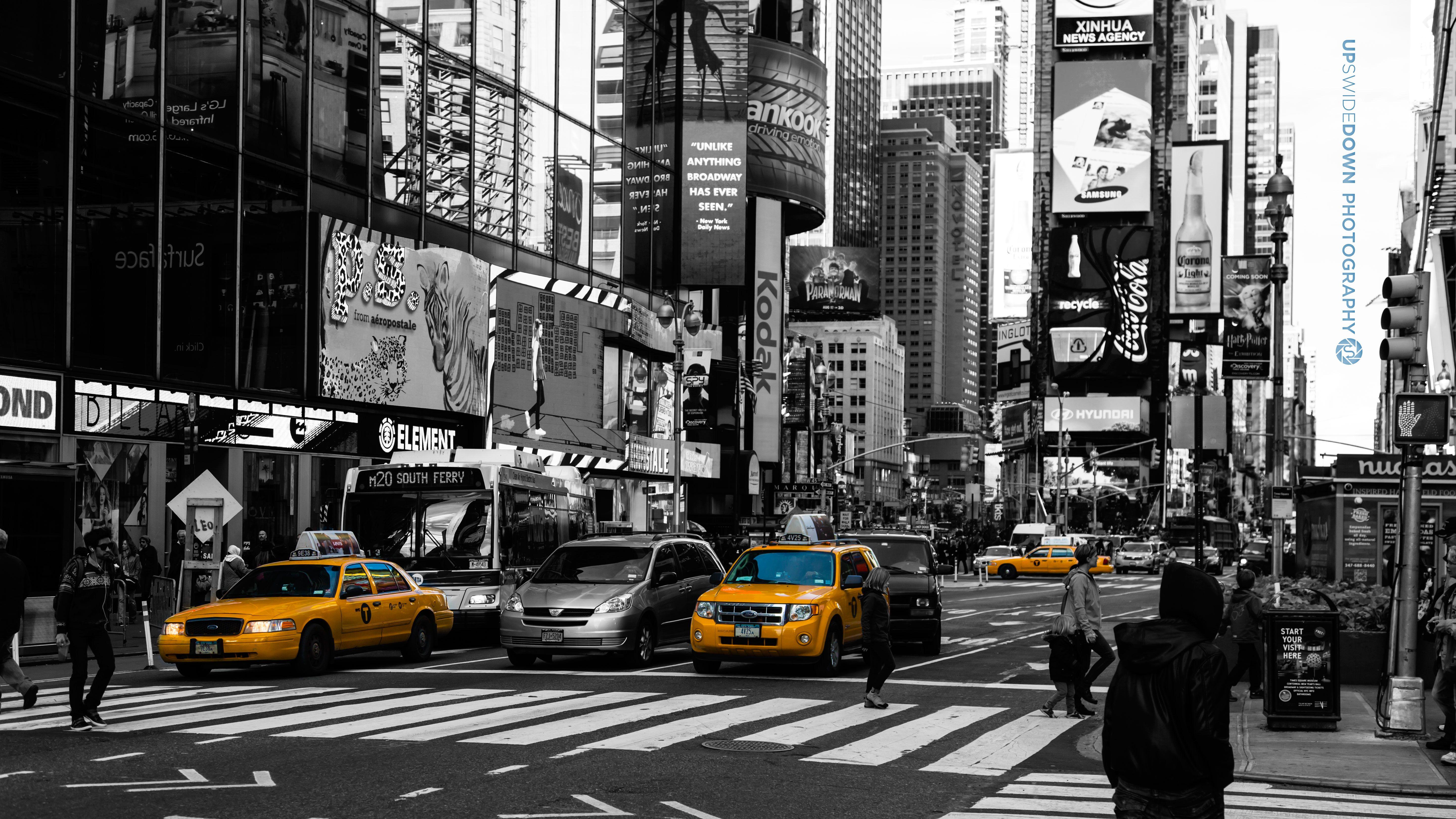 Нью Йорк чб с желтыми такси