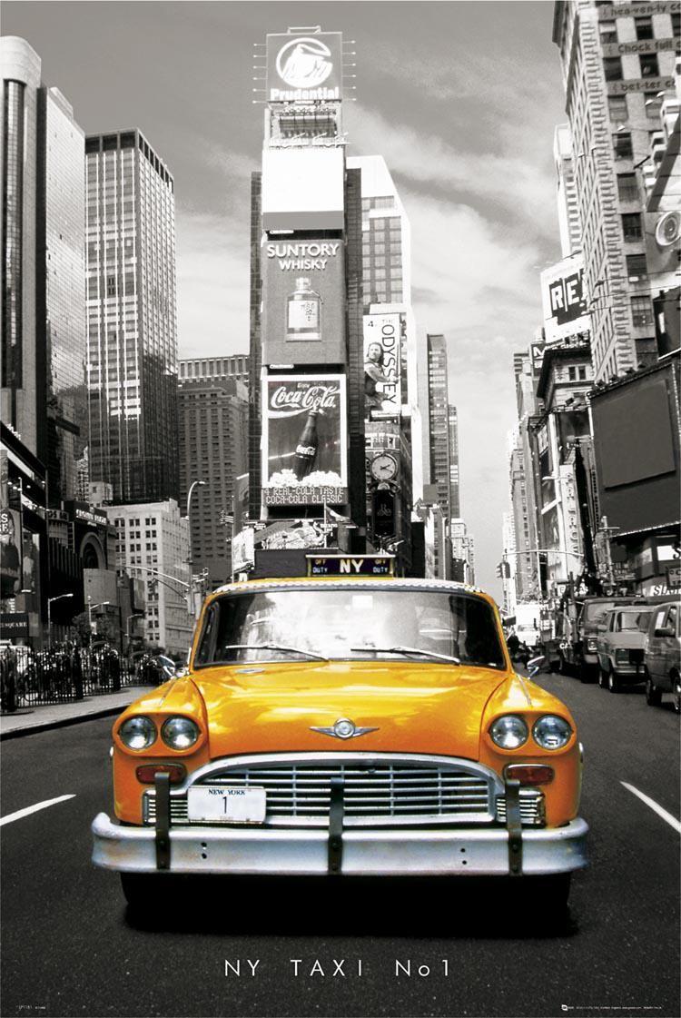 New york yellow taxi cab box canvas wall art print 456. Taxi, City