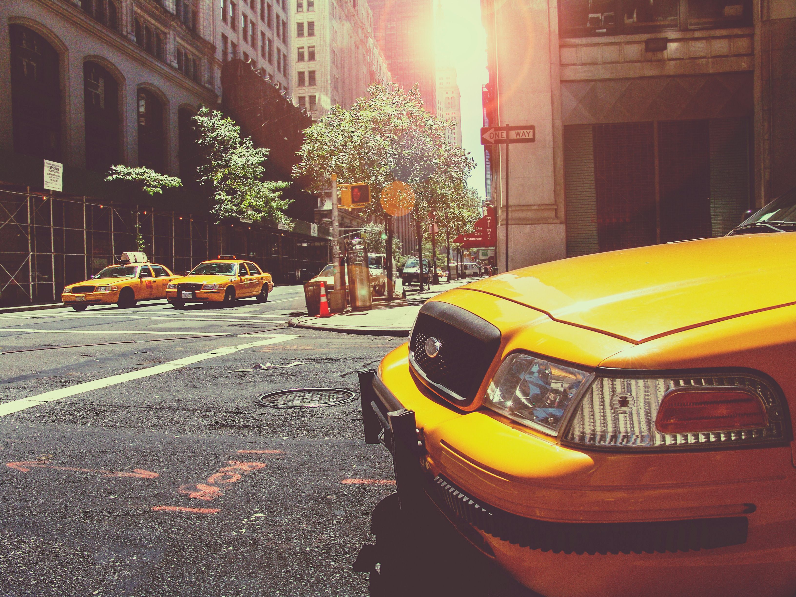 Taxi Cab New York City Street Vehicles, HD Photography, 4k