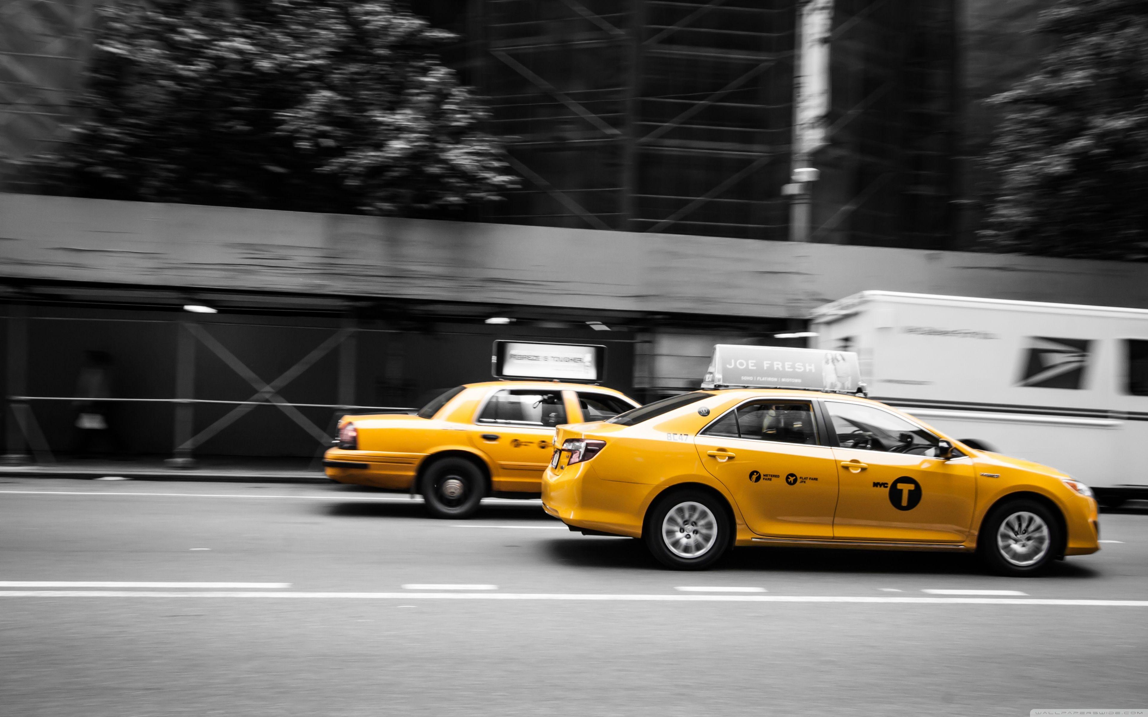 New York Taxi ❤ 4K HD Desktop Wallpaper for 4K Ultra HD TV • Wide