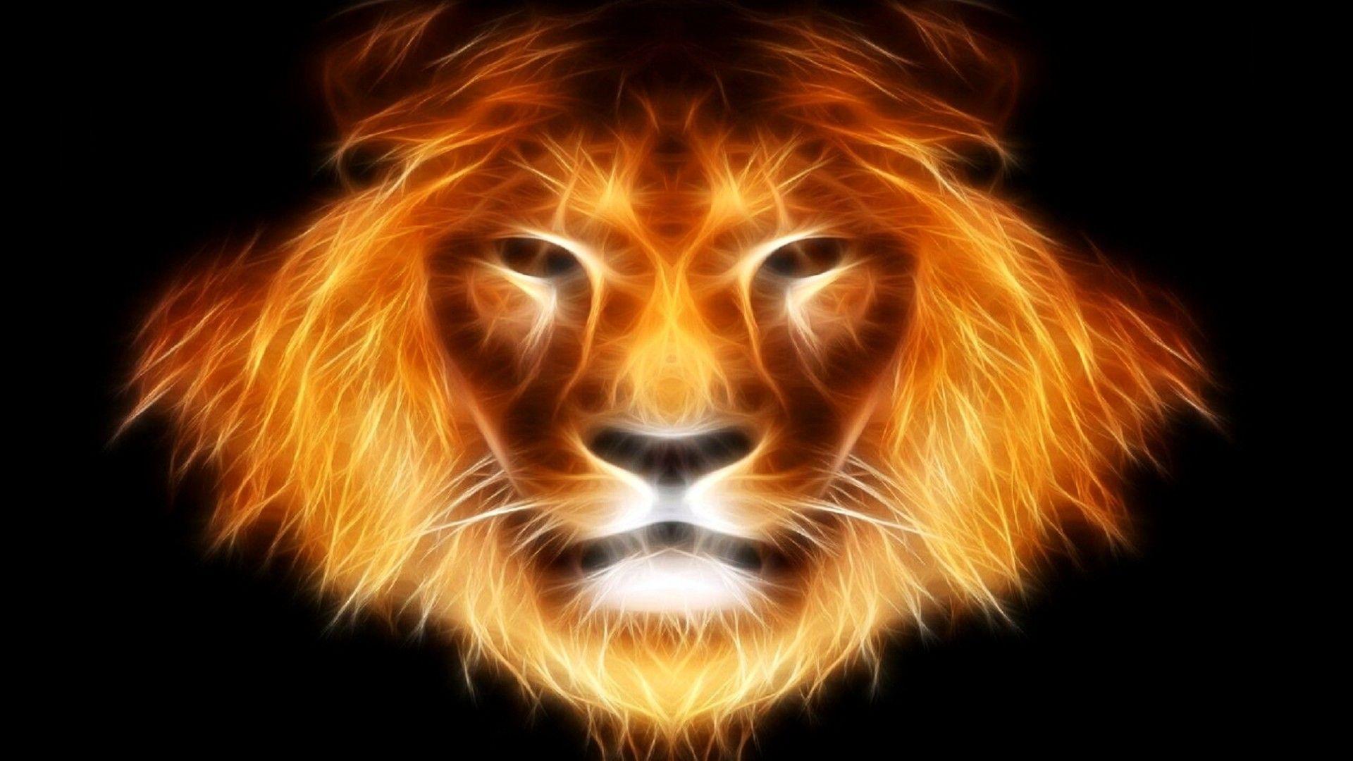 Abstract lion wallpaper