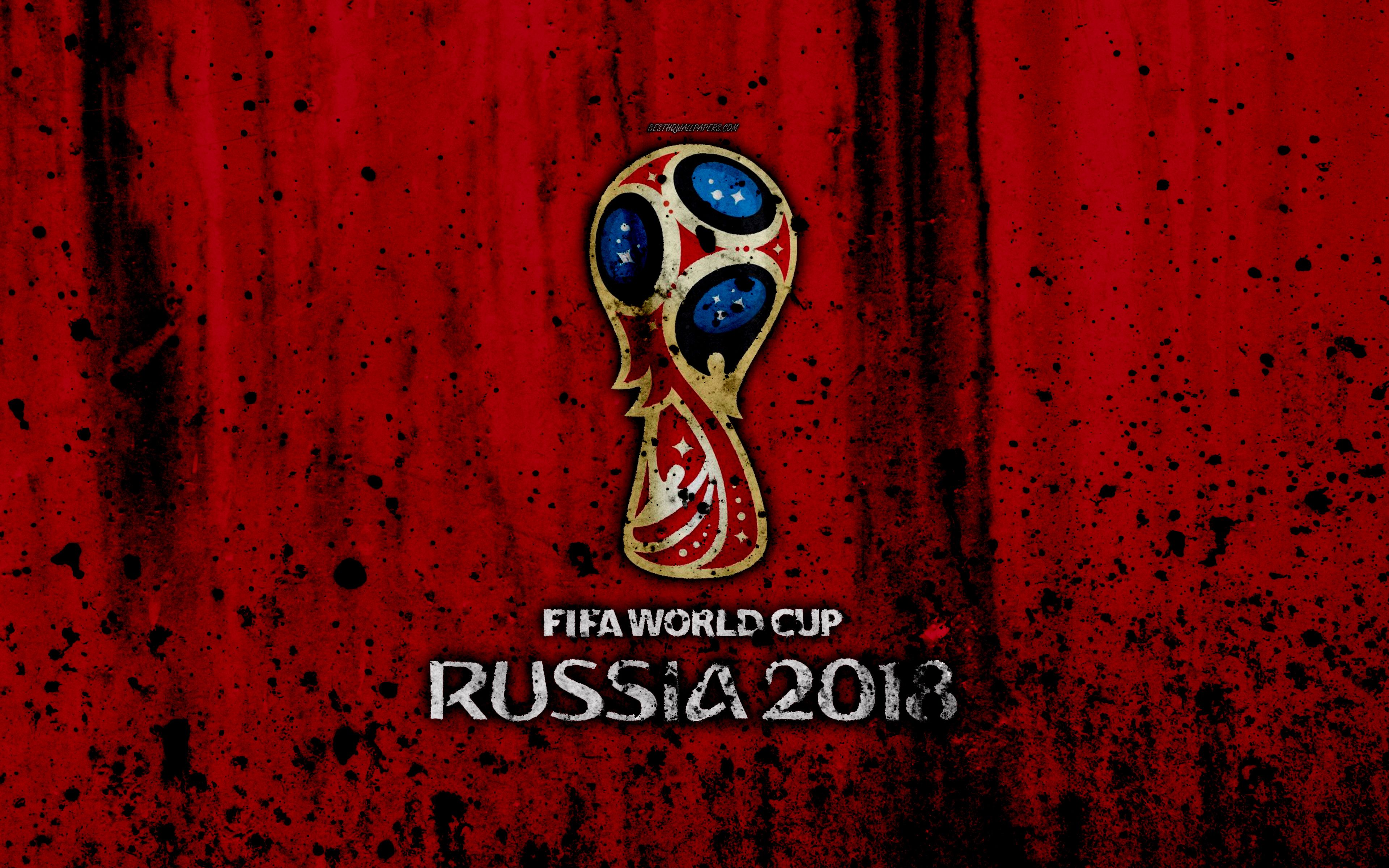 Download wallpaper 2018 FIFA World Cup, 4k, Russia soccer