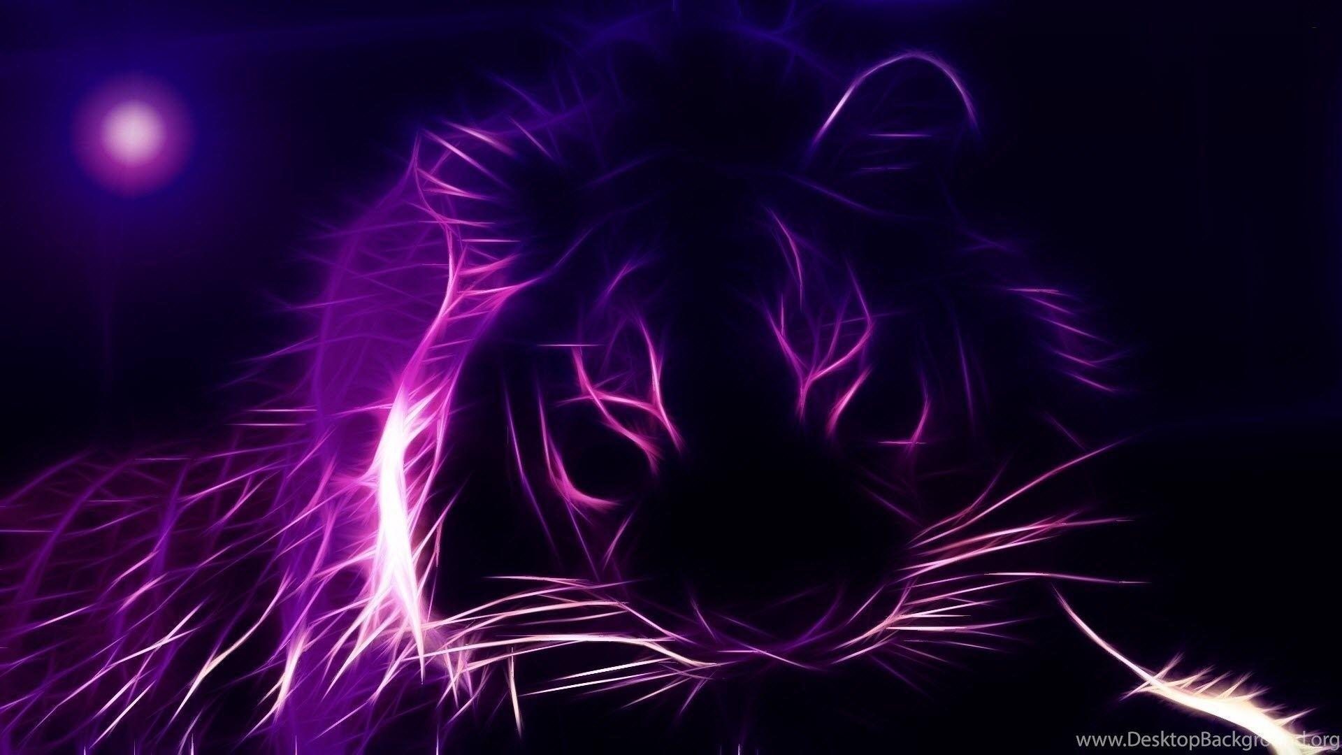 Abstract Lion Wallpaper HD Desktop Background