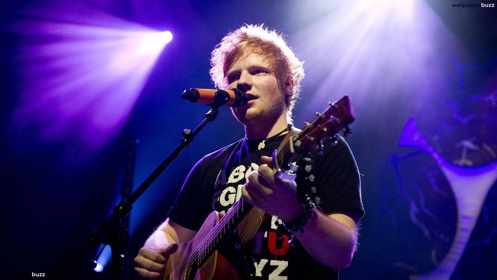 Ed Sheeran on the stage HD Wallpaper