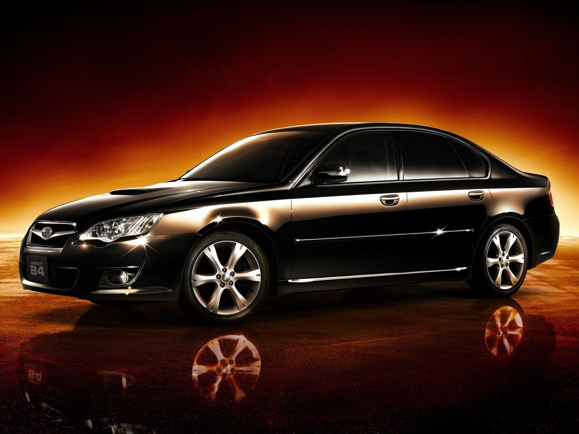 subaru legacy b4 bl sports sedan black optics drives chrome HD wallpaper
