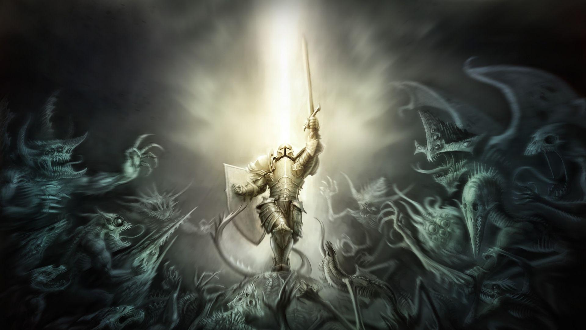 Diablo 3 Crusader. Download HD Wallpaper