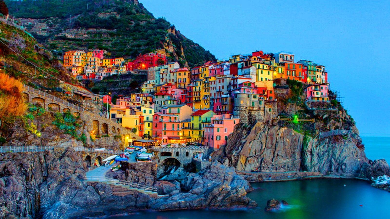 Cinque Terre Rio Maggiore Italy Wallpaper