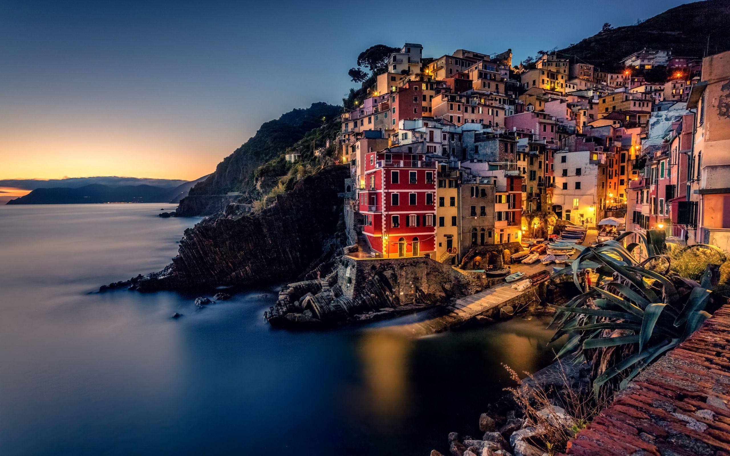 Cinque Terre Ligurian Sea Italy, Full HD 2K Wallpaper