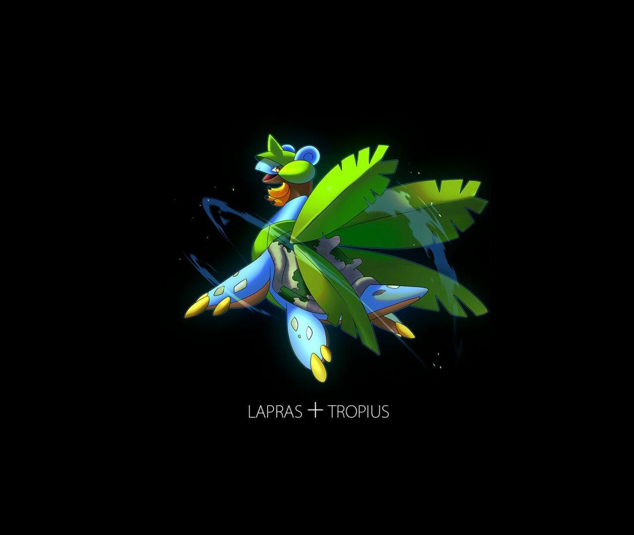 Lapras + Tropius. Pokémon. pokemon Fusion, Pokémon