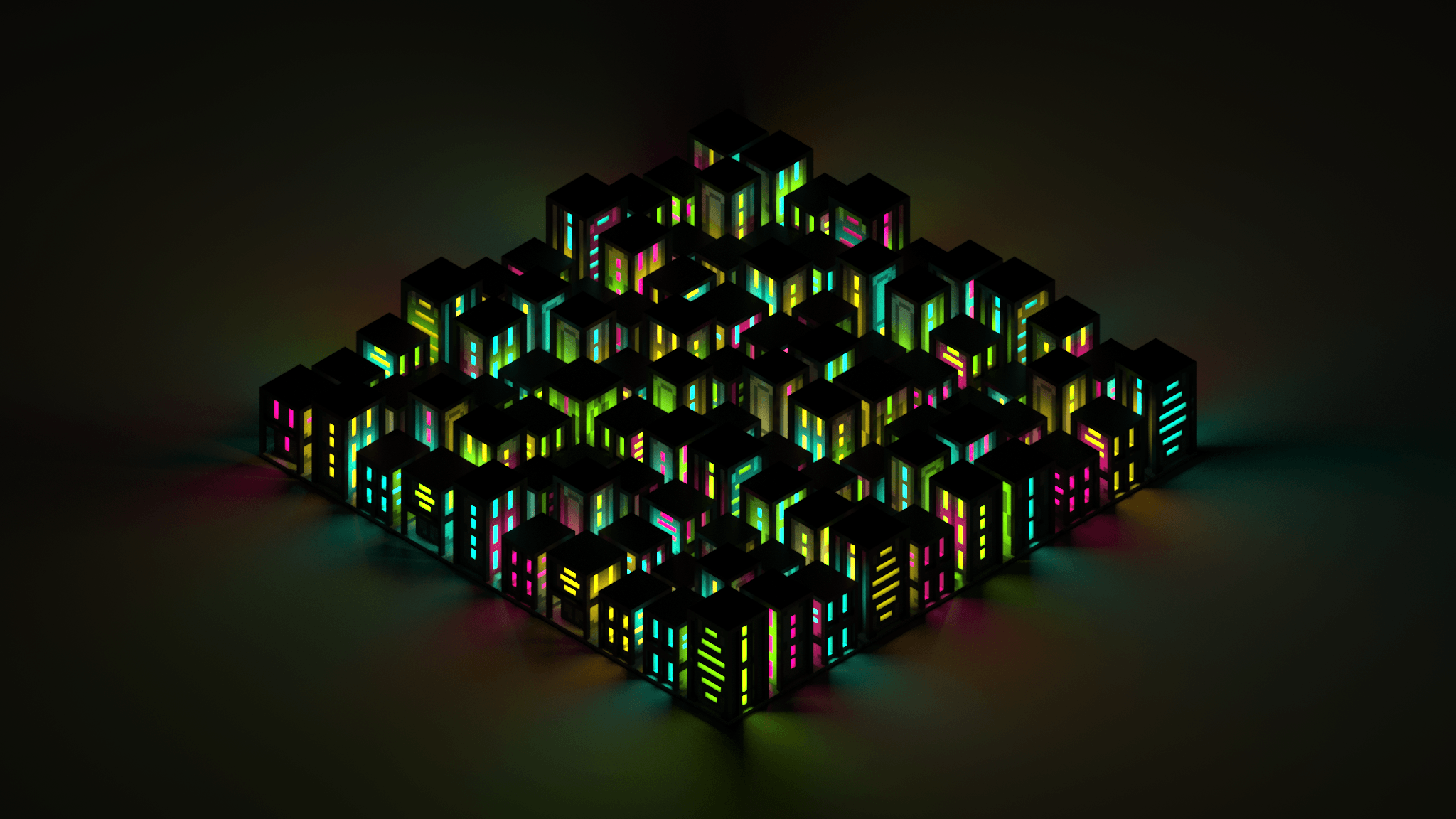 Neon City [1920x1080]. Reddit HD Wallpaper