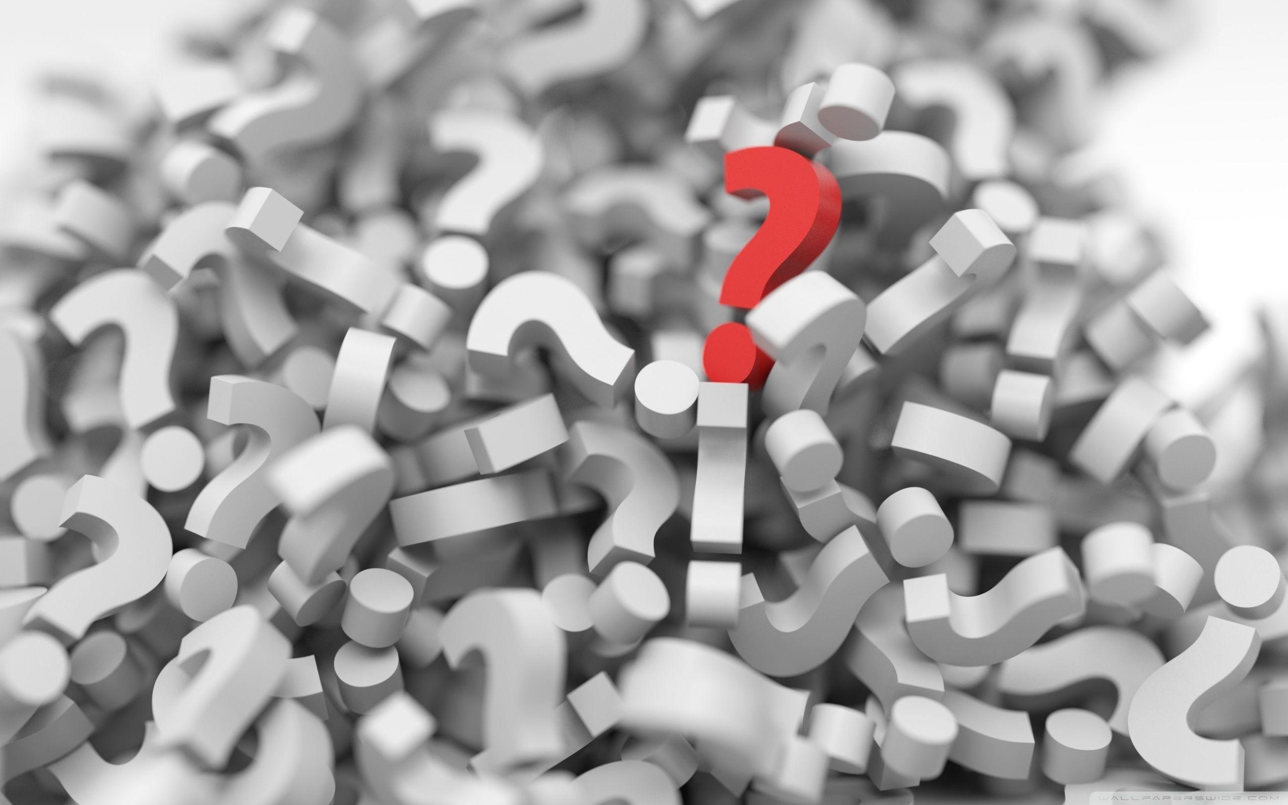 Question Marks ❤ 4K HD Desktop Wallpaper for 4K Ultra HD TV • Wide