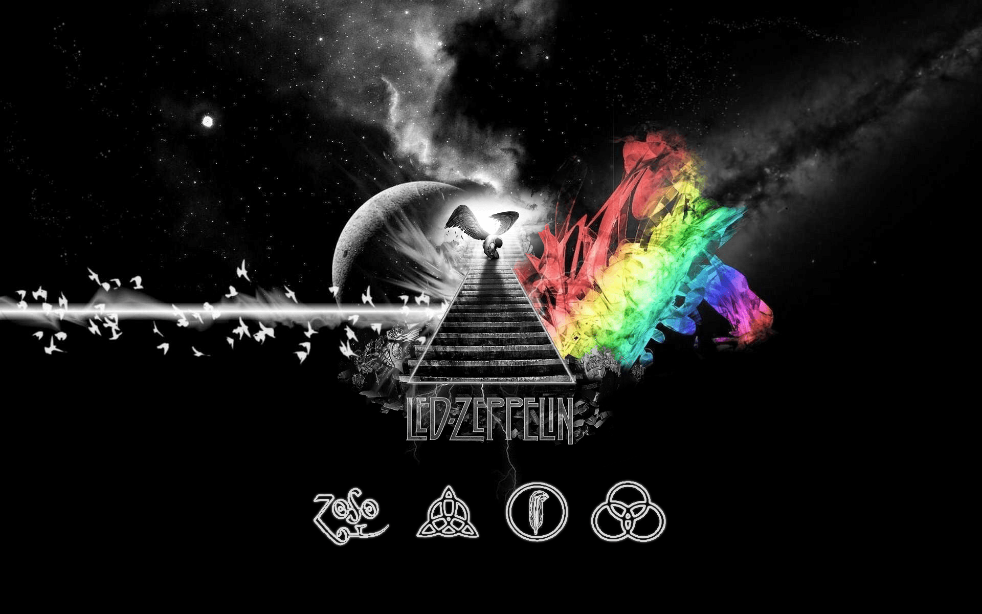 Awesome Background Wallpaper. Led Zeppelin HQFX Wallpaper