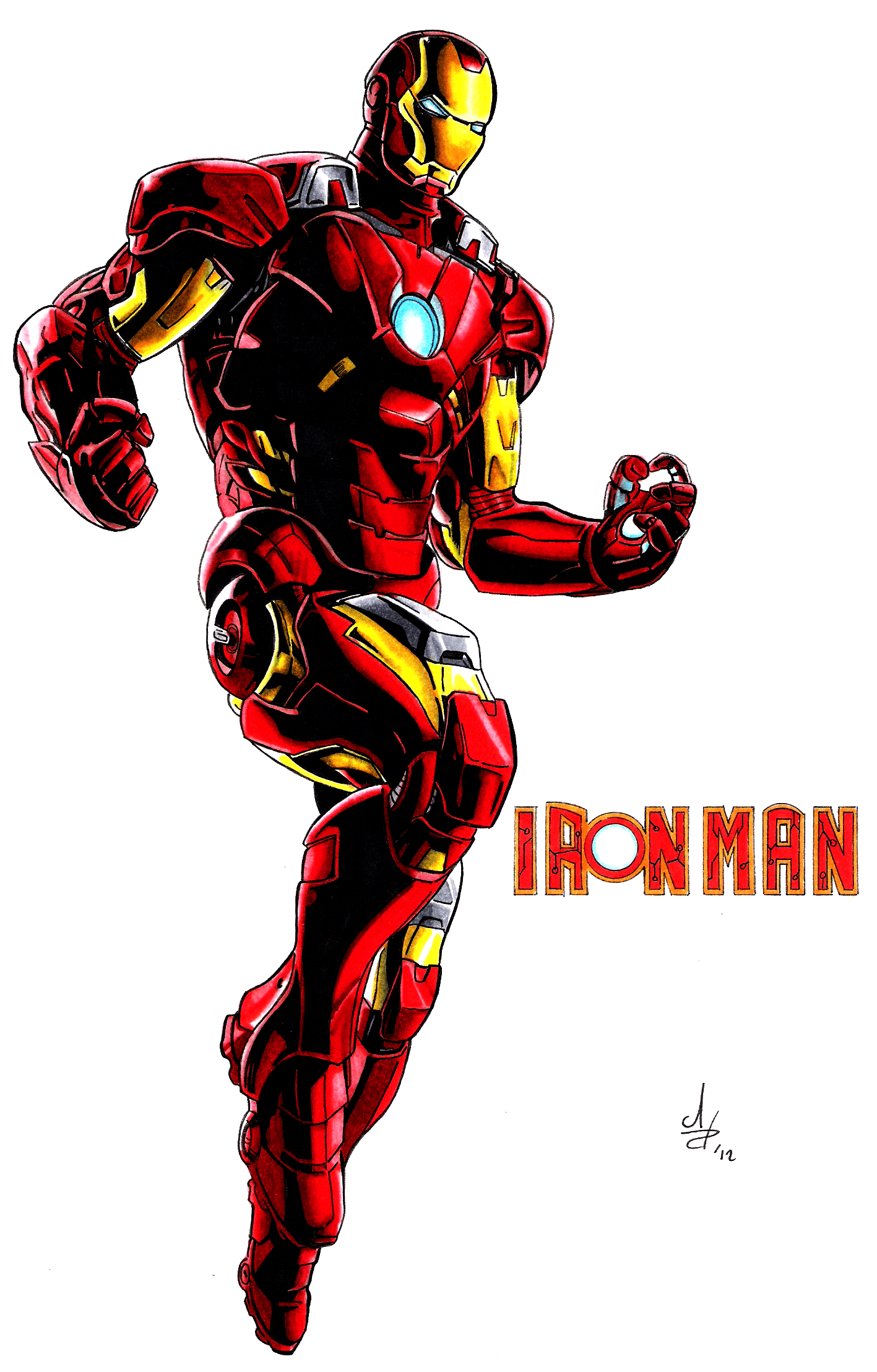 Iron Man comic cartoon wallpaper HD