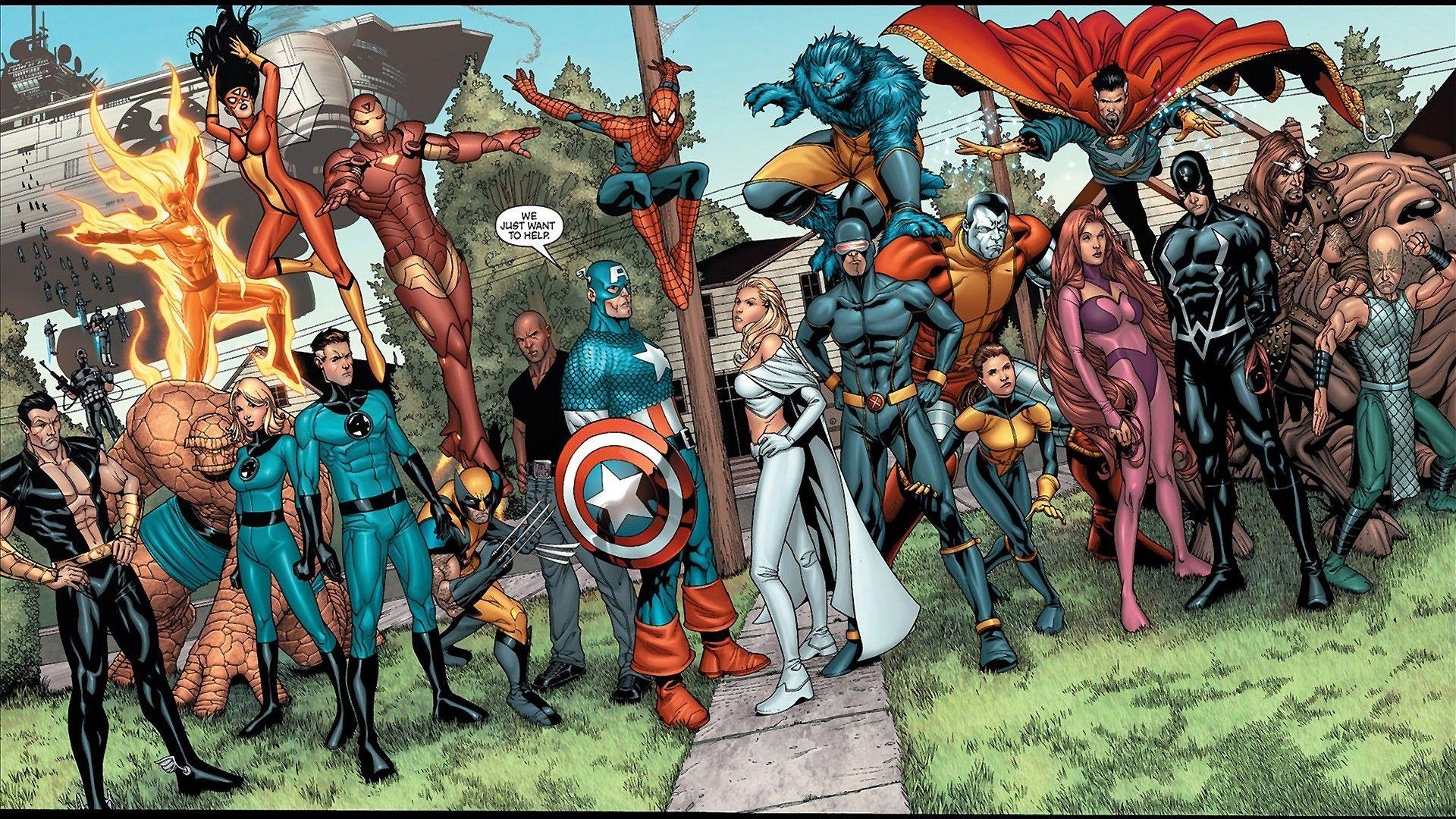 The Avengers Marvel Cartoon Wallpaper 2890. Free Download GameFree