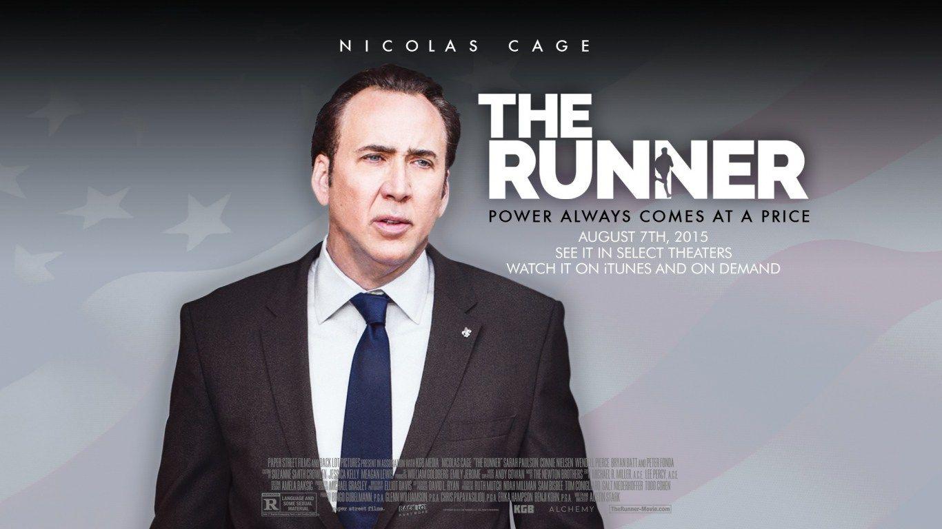 HD Background The Runner 2015 Nicolas Cage Movie Poster Wallpaper
