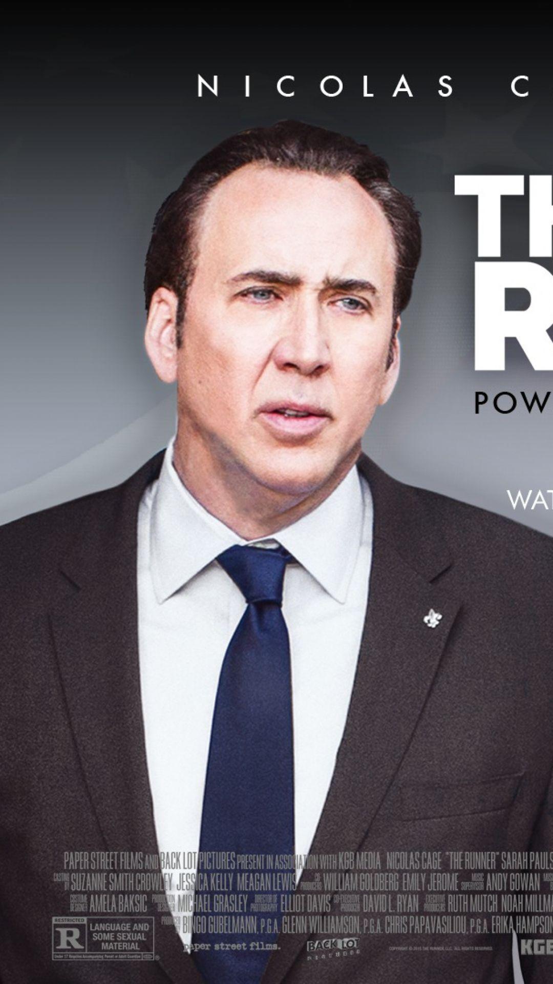 HD Background The Runner 2015 Nicolas Cage Movie Poster Wallpaper