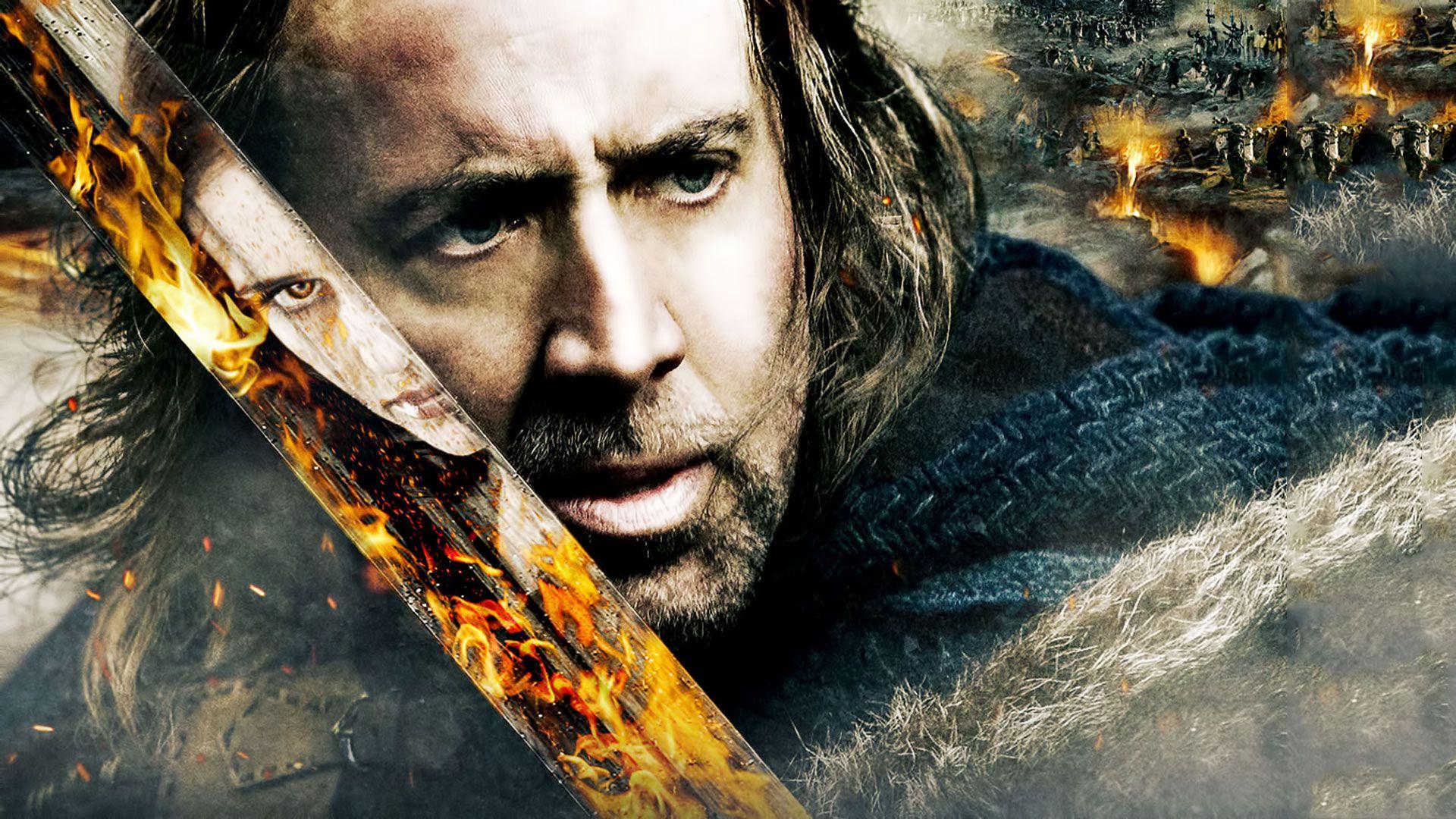 Nicolas Cage With Sword in Season of the Witch Wallpaper