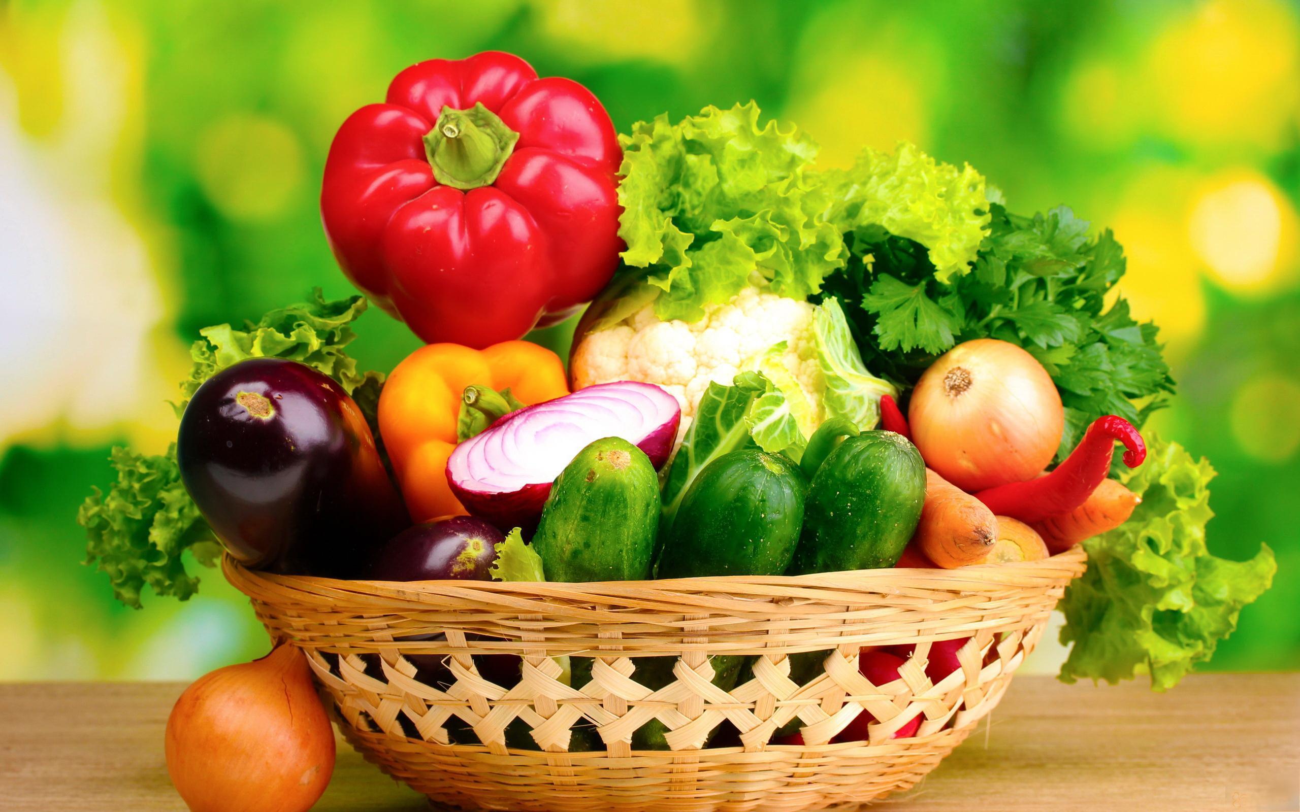 Fresh Vegetables In Basket HD desktop wallpaper, Widescreen, High