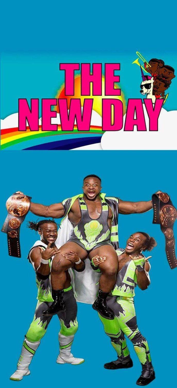 WWE New Day design perfect size for phone wallpaper. It is also