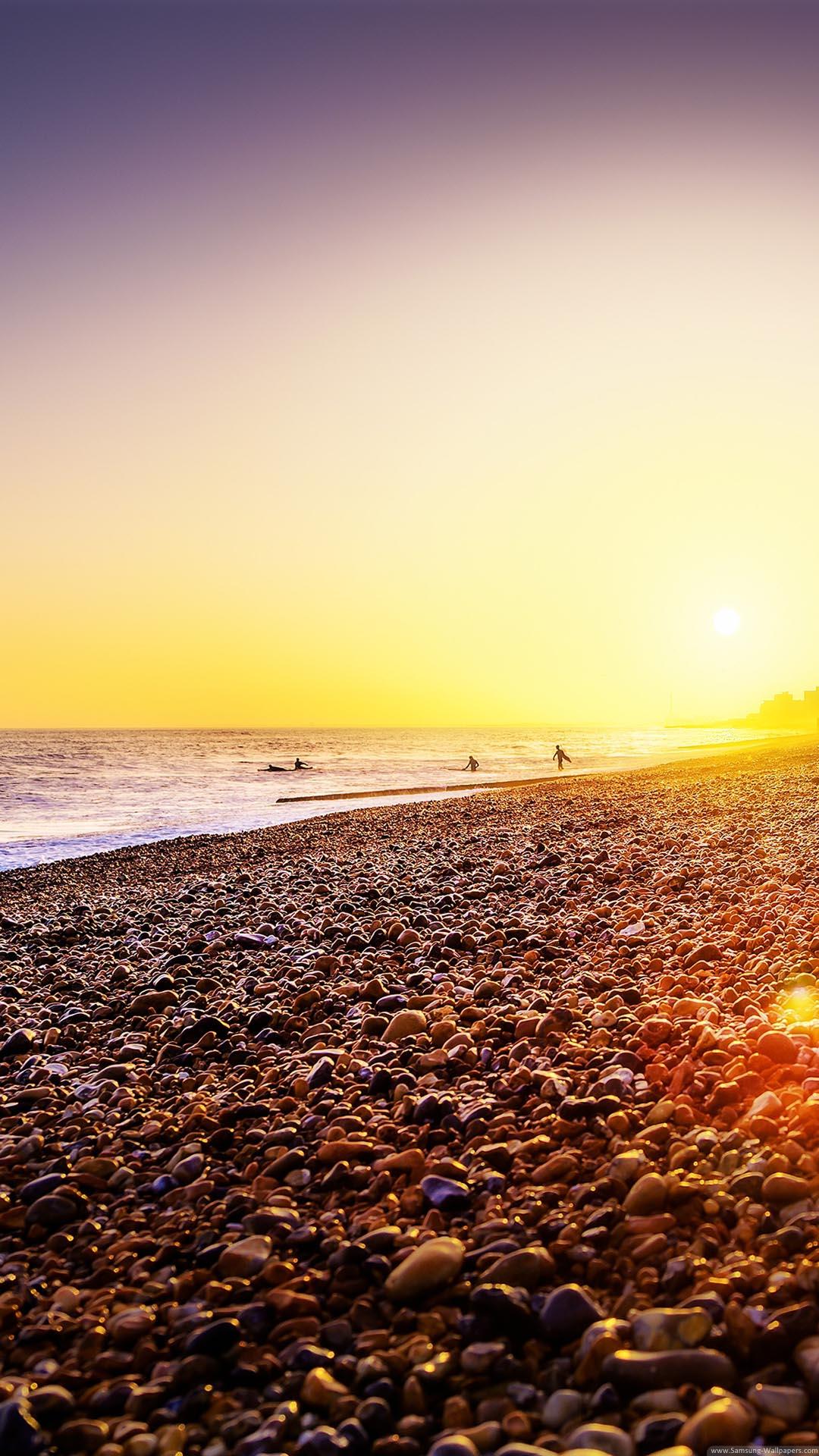 Brighton Beach Sunset iPhone 6 Plus HD Wallpaper HD Download