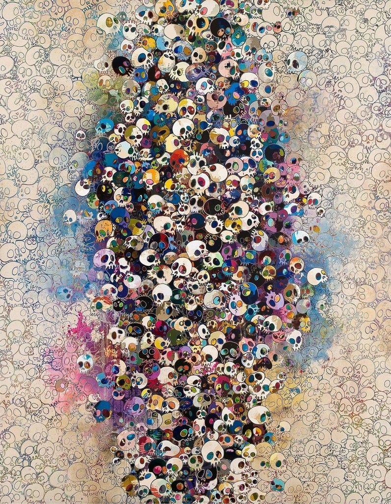 Takashi Murakami. Who's Afraid Of Red, Yellow, Blue And Death 2010