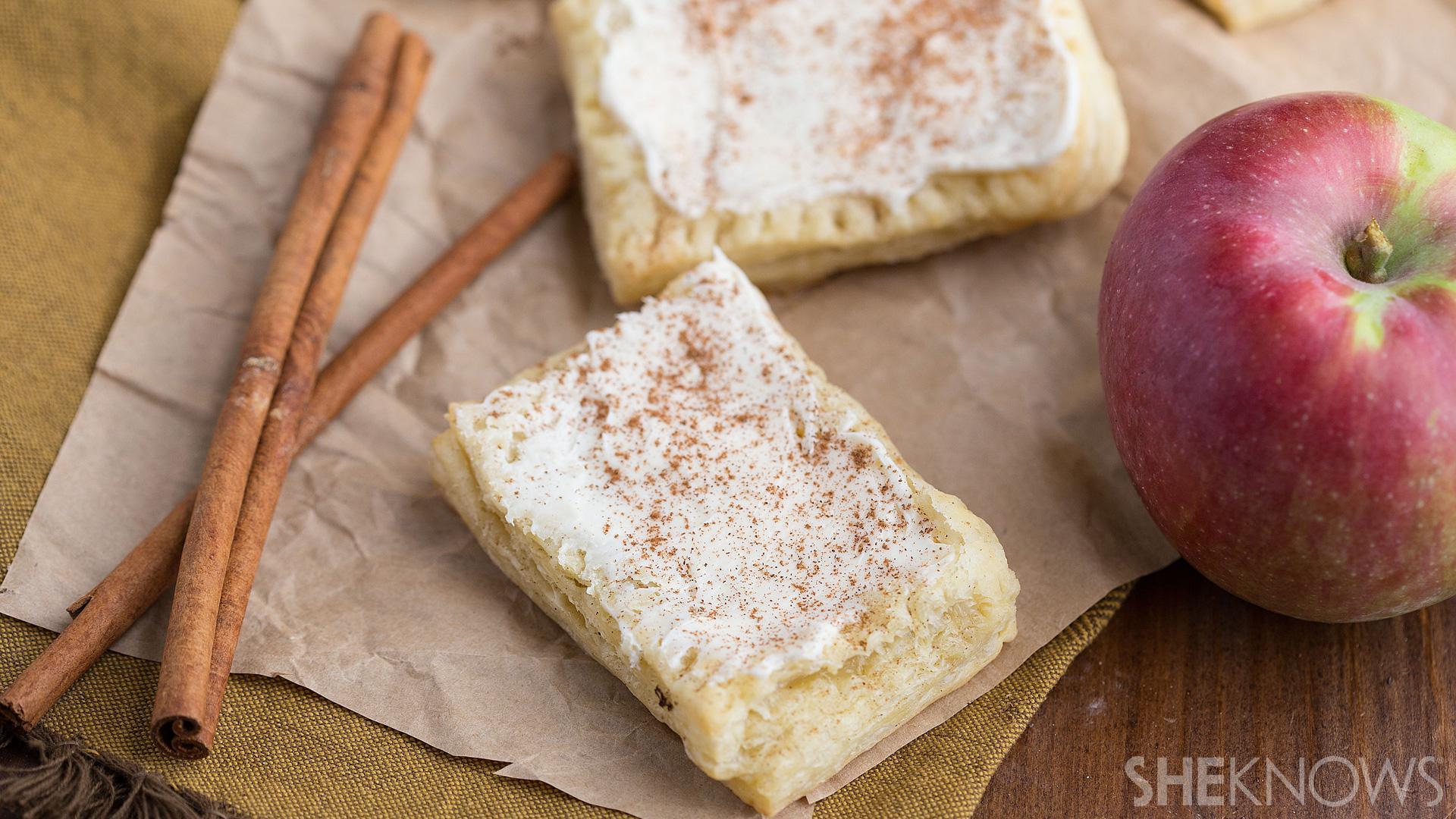 Apple and cream cheese toaster strudels are an easy copycat recipe