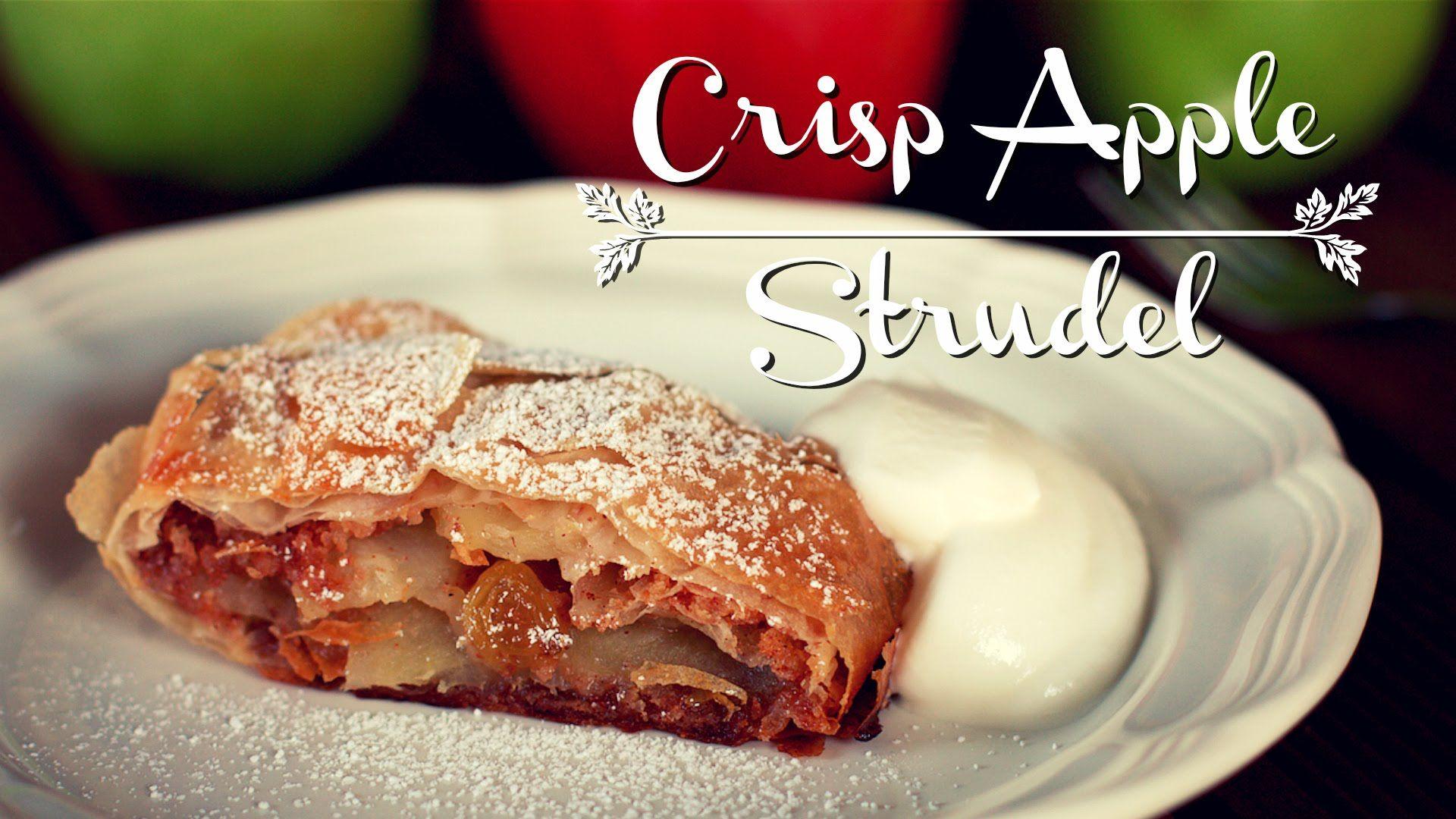 Crisp Apple Strudel. Vegan Apple Strudel.