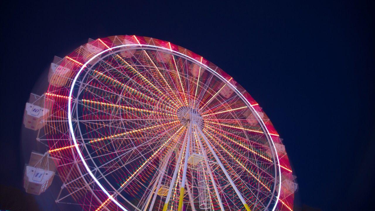 Wallpaper Ferris wheel, 5K, Photography