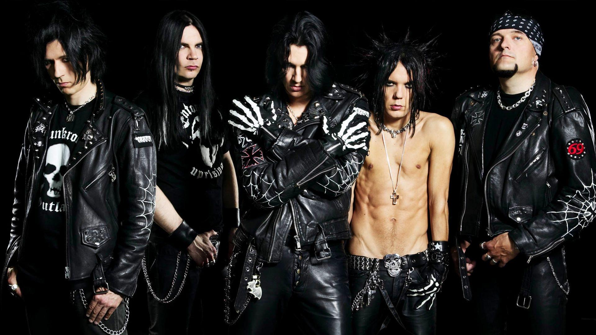 Download Wallpaper 1920x1080 the 69 eyes, rockers, chains, look