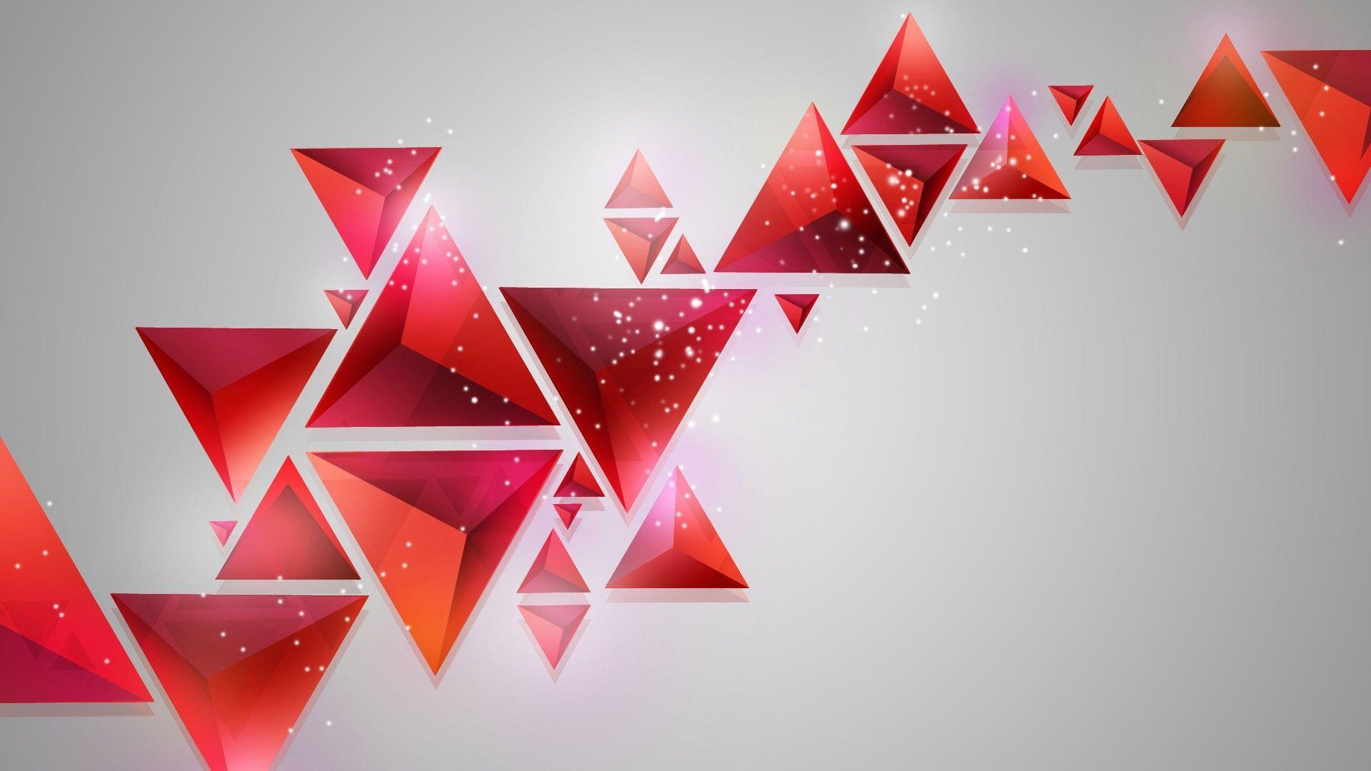 Abstract Minimalism Geometry Triangles Wallpaper