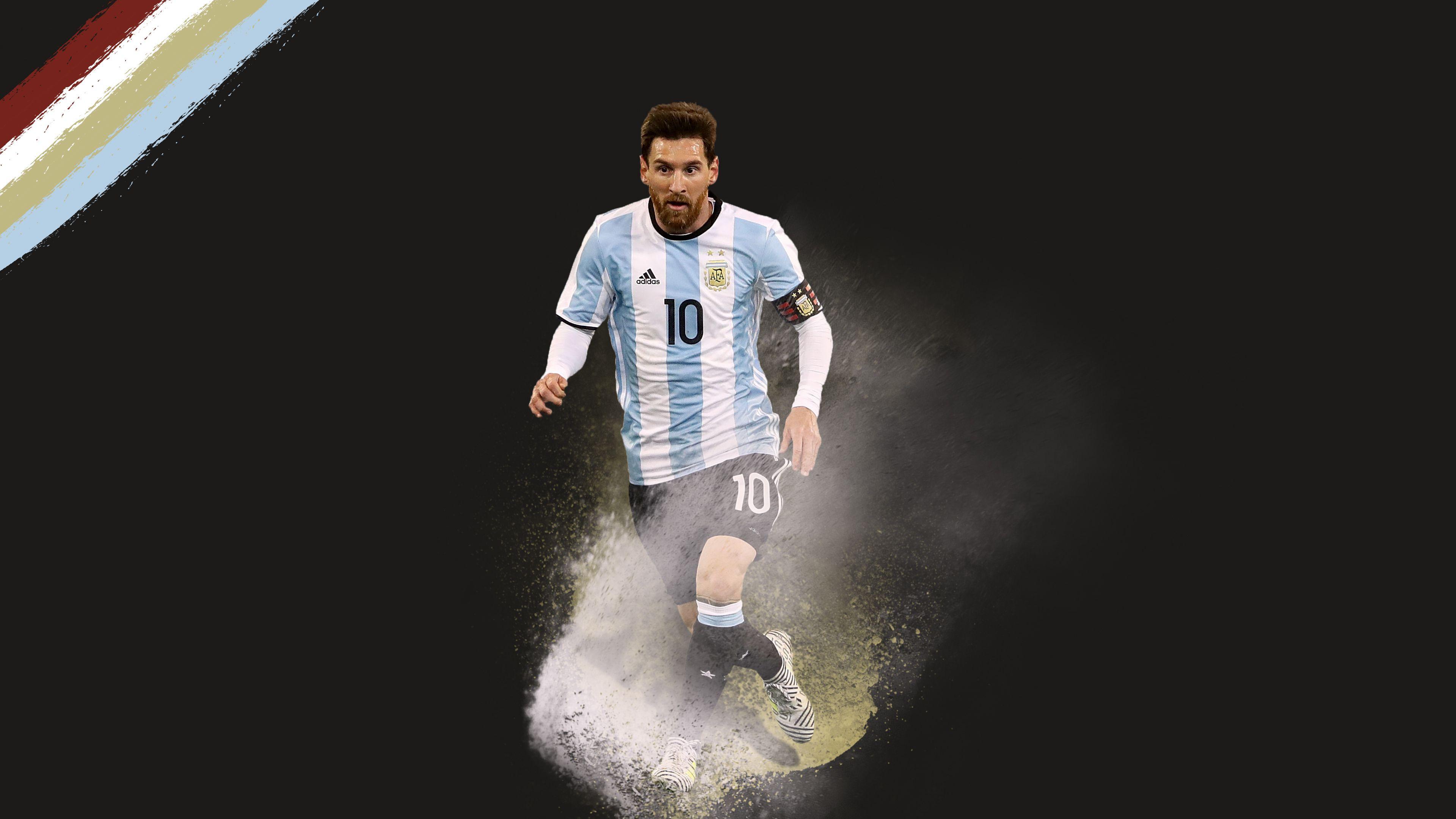 Wallpaper Lionel Messi, FC Barcelona, Argentine, Footballer, 4K