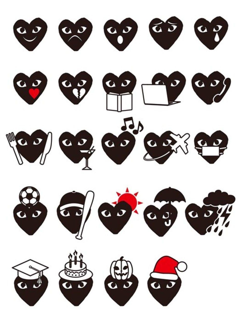 Comme des Garçons lanceert eigen emoji's gebaseerd op diens befaamde