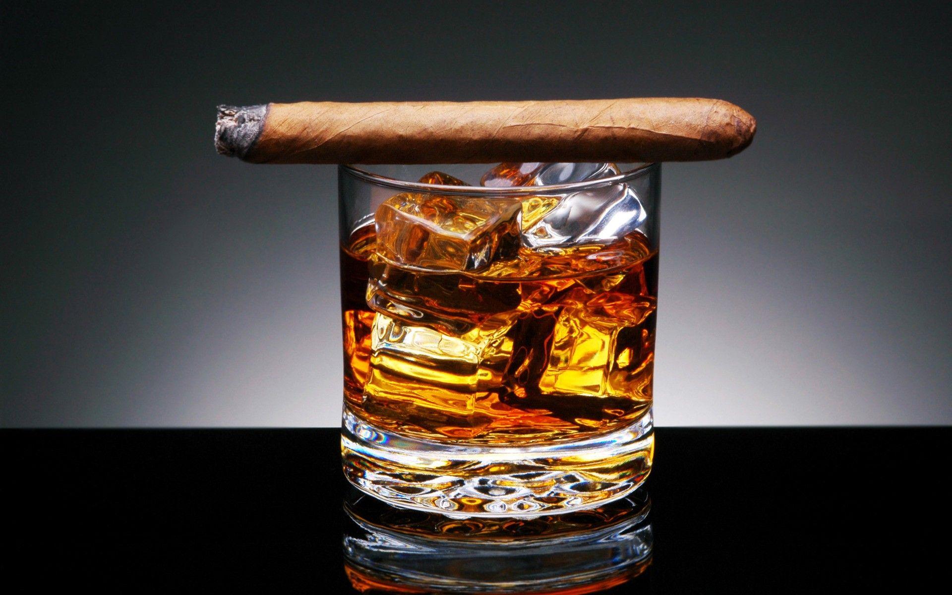 Download the Cigar and Whiskey Wallpaper, Cigar and Whiskey iPhone