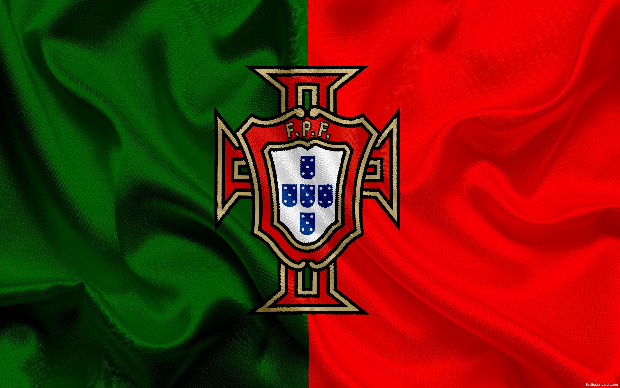 Download wallpaper Portugal national football team, emblem, logo