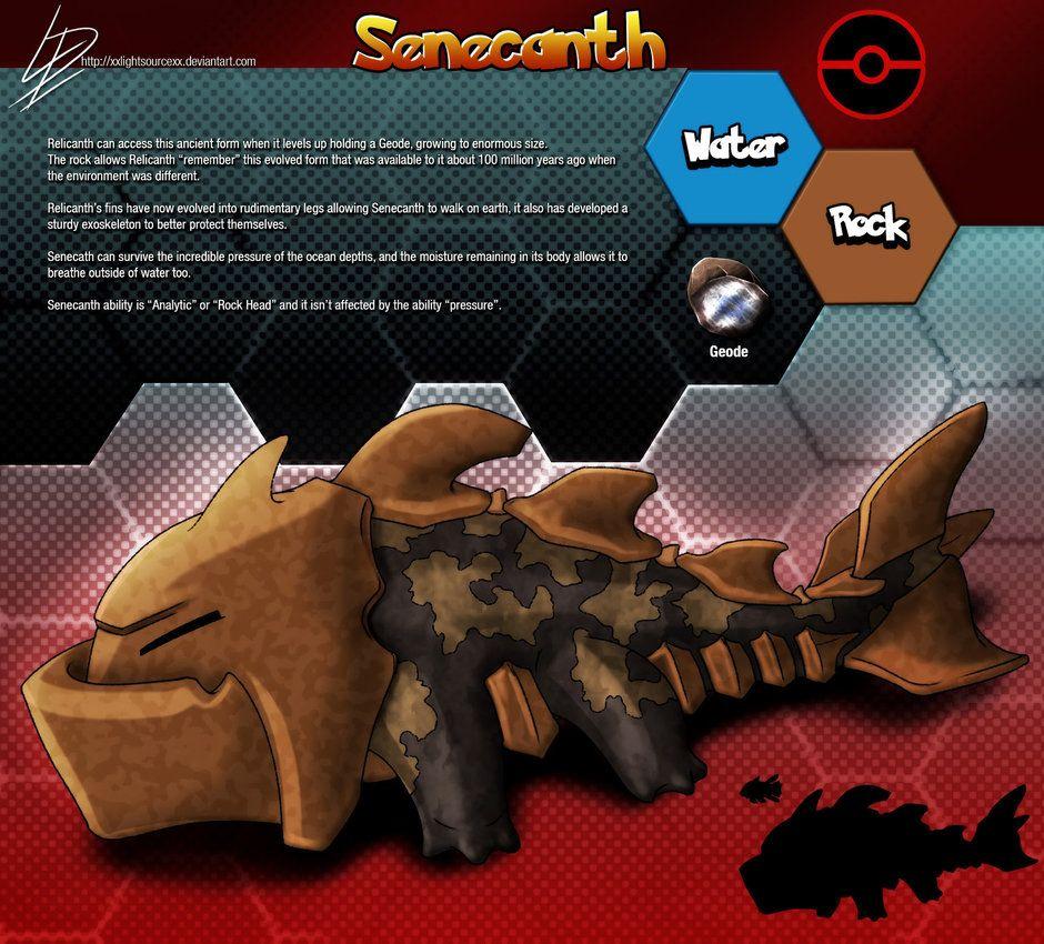 Senecanth- Relicanth fan evolution concept