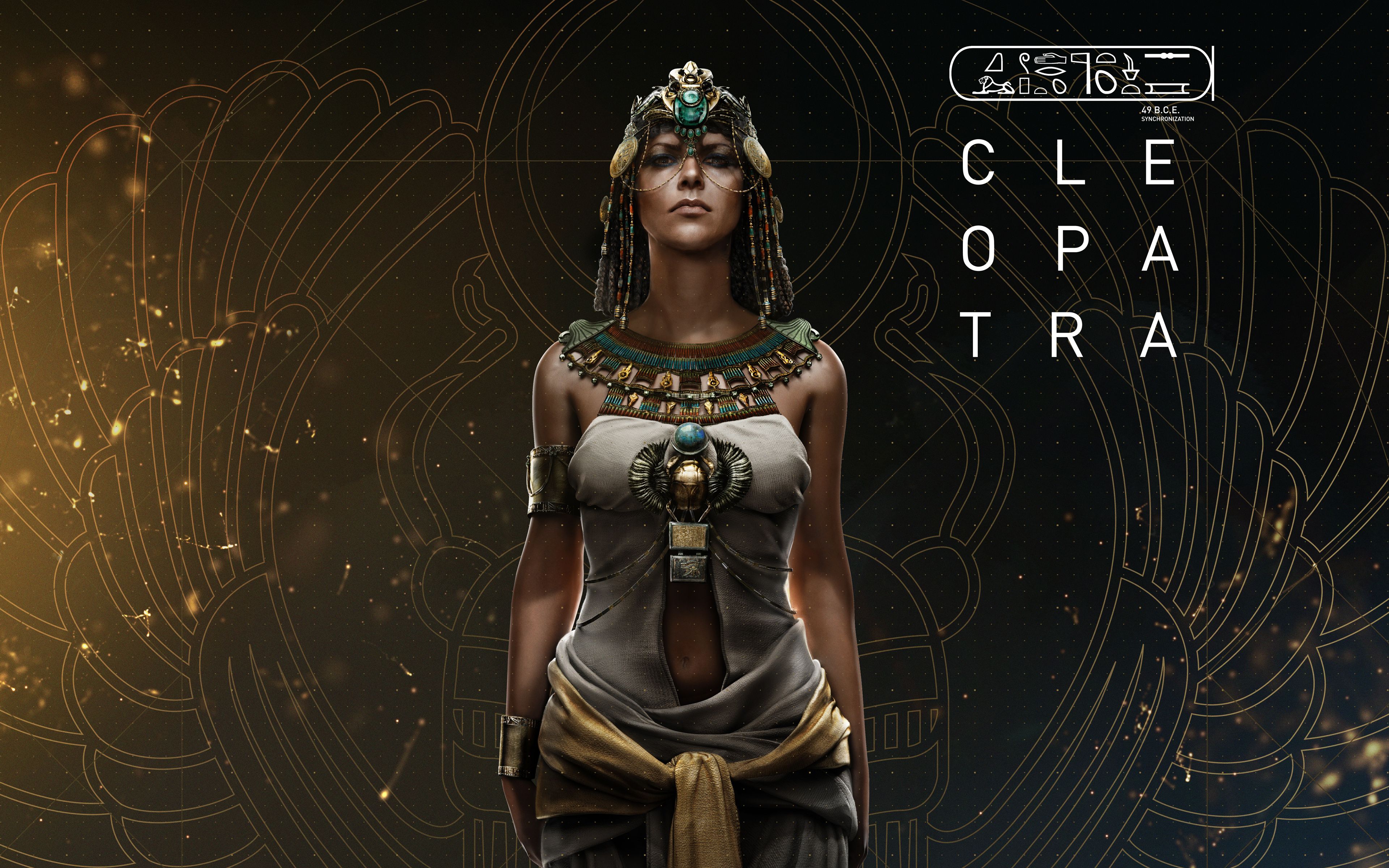 Cleopatra Assassins Creed Origins 4K 8K Wallpaper. HD Wallpaper