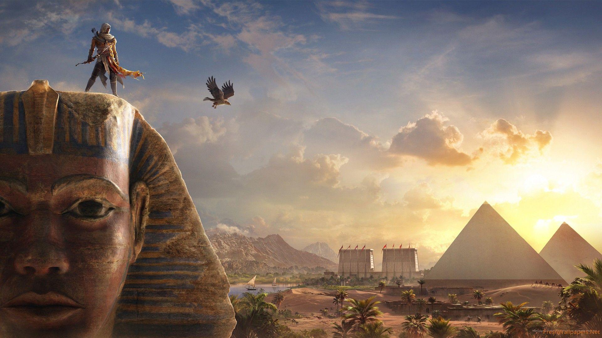 Bayek Sphinx Assassins Creed Origins wallpaper