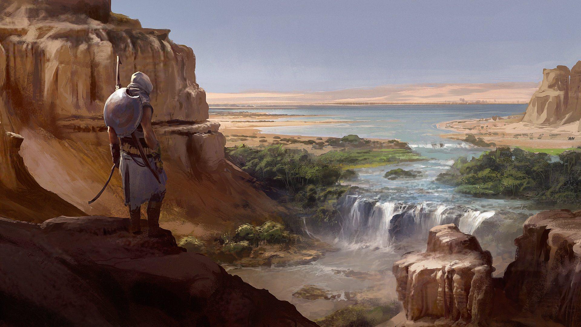 Assassins Creed Origins Bayek Fayoum. Wallpaper