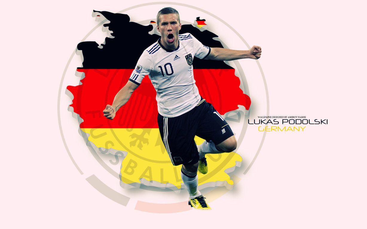 Lukas Podolski Germany 2013 Wallpaper HD. Football