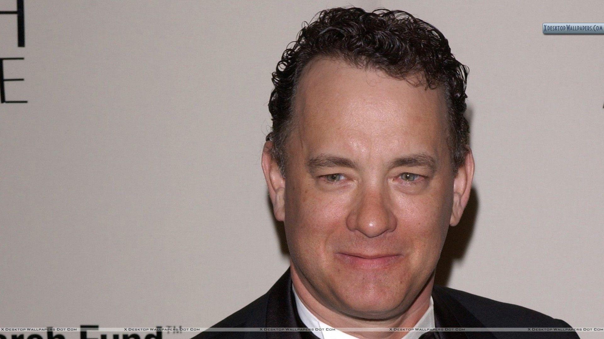 Tom Hanks Smiling Face Closeup In Event Wallpaper