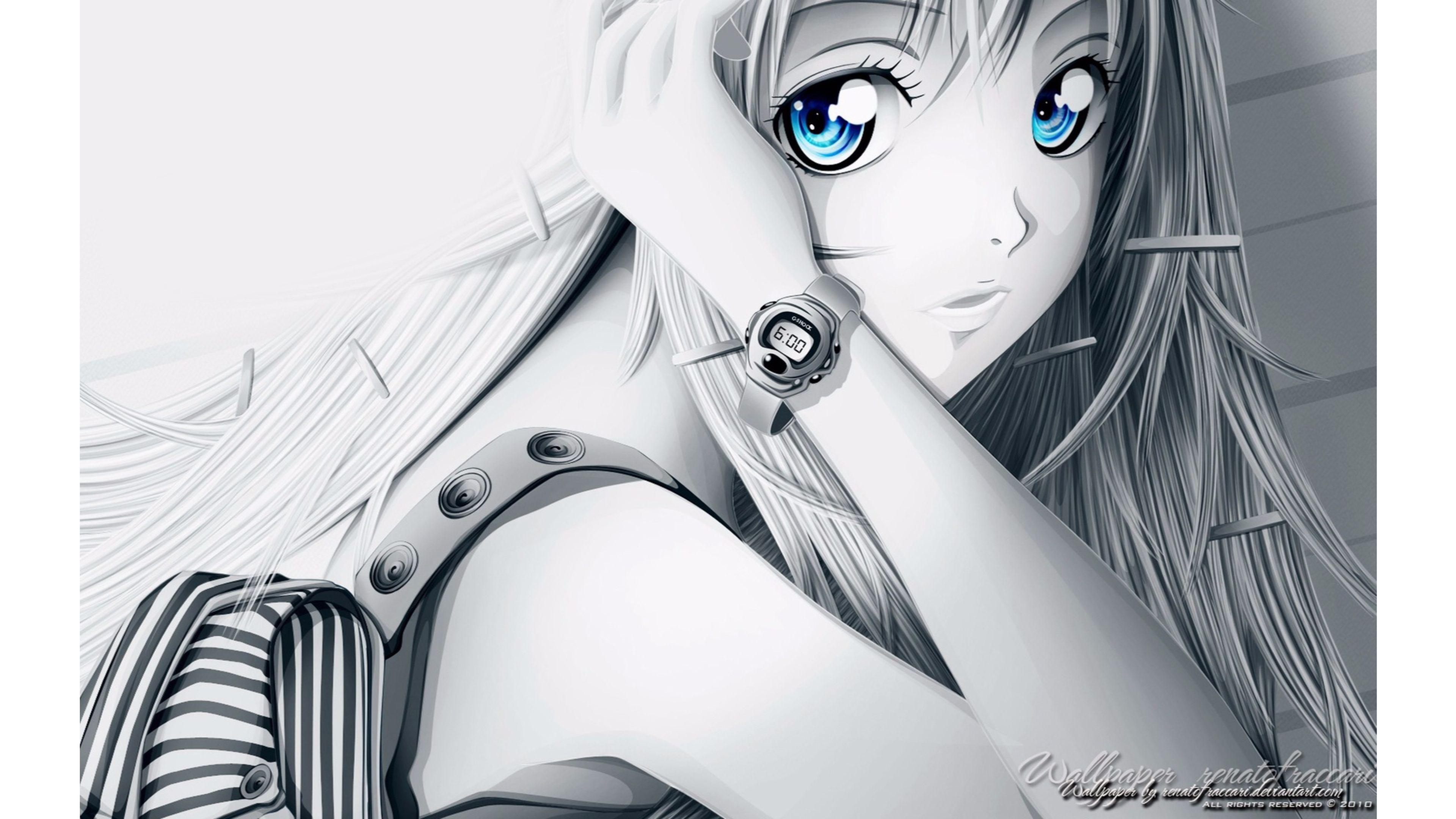 Black And White  Anime Wallpapers  Wallpaper  Cave