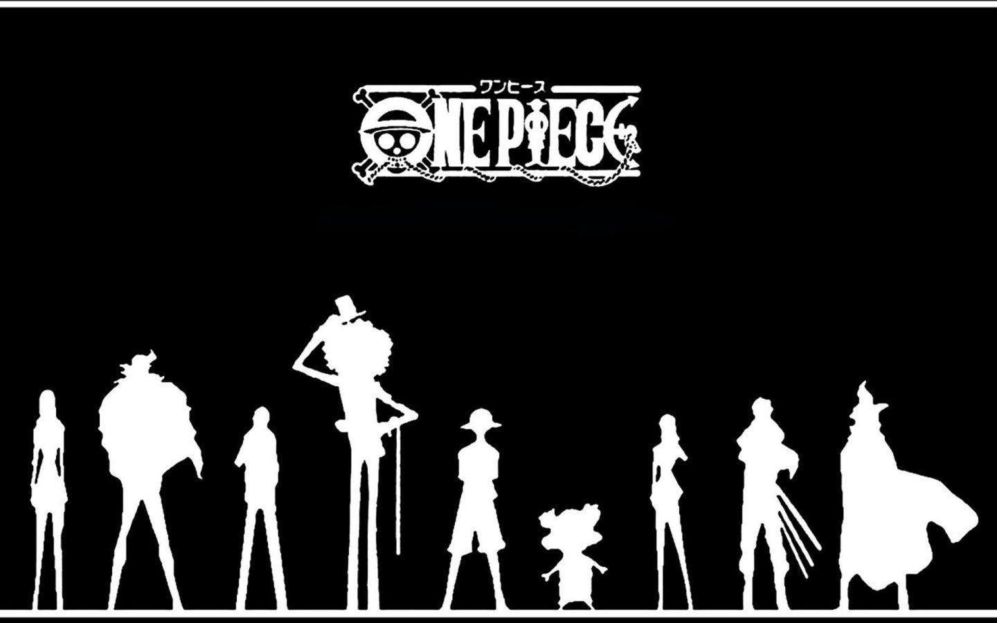 One Piece Black White Anime 1080p Wallpaper