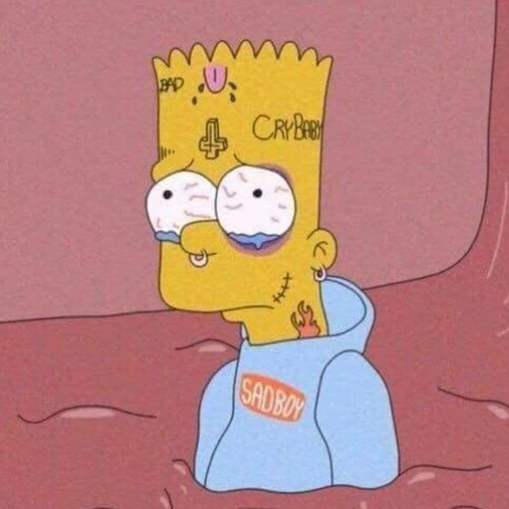 Bart Simpson, depressed sad, HD phone wallpaper