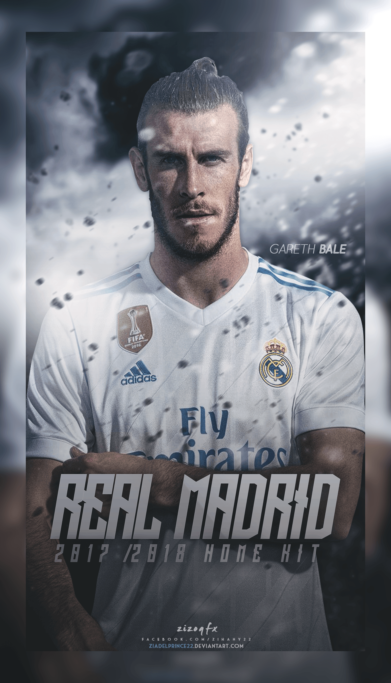 Real Madrid 2017 2018 Home Kit Poster