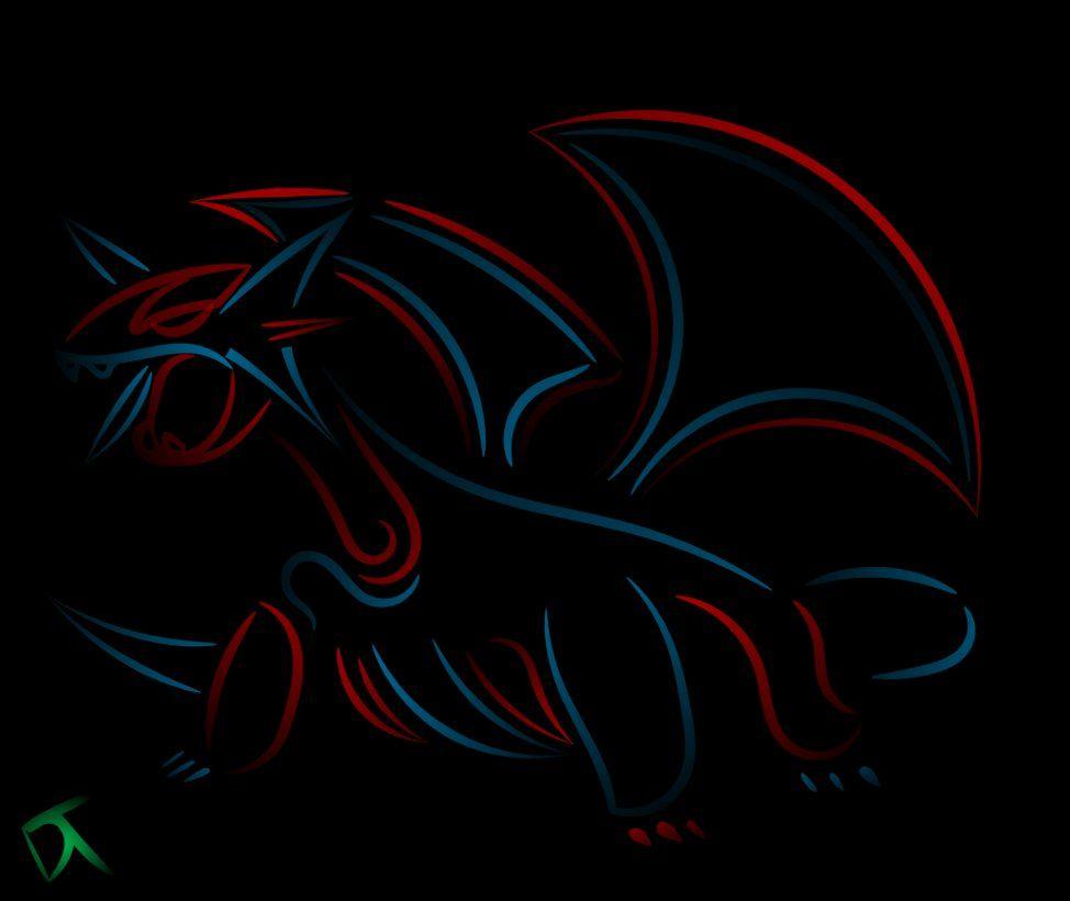 Tribal Salamence Inverted By Shadowy Skies