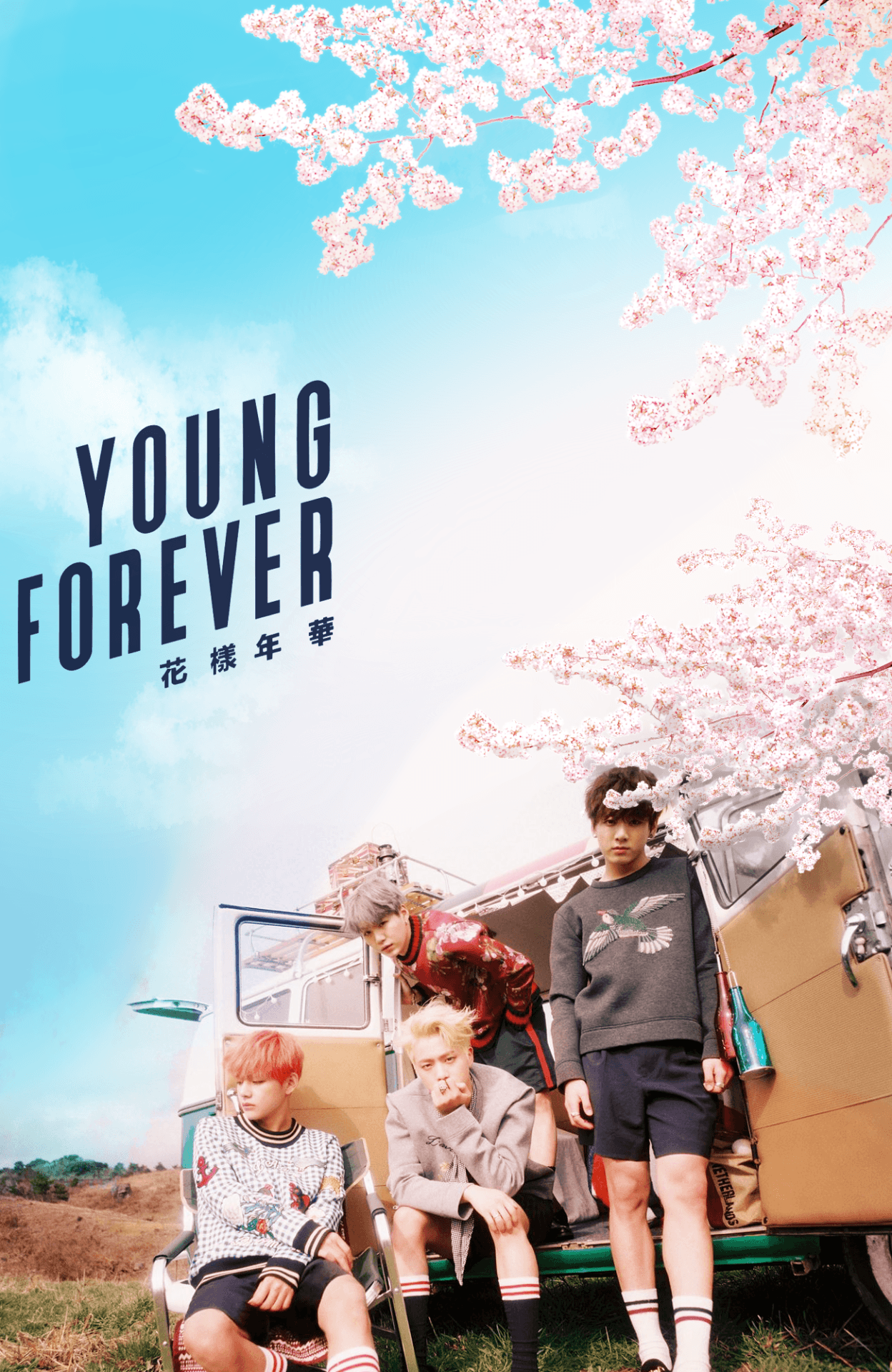 BTS Forever Wallpaper! V, Jin, Suga and