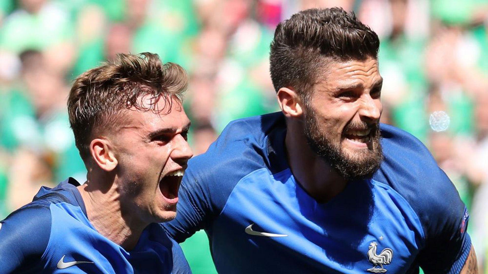 Antoine Griezmann And Giroud France Players HD Wallpaper