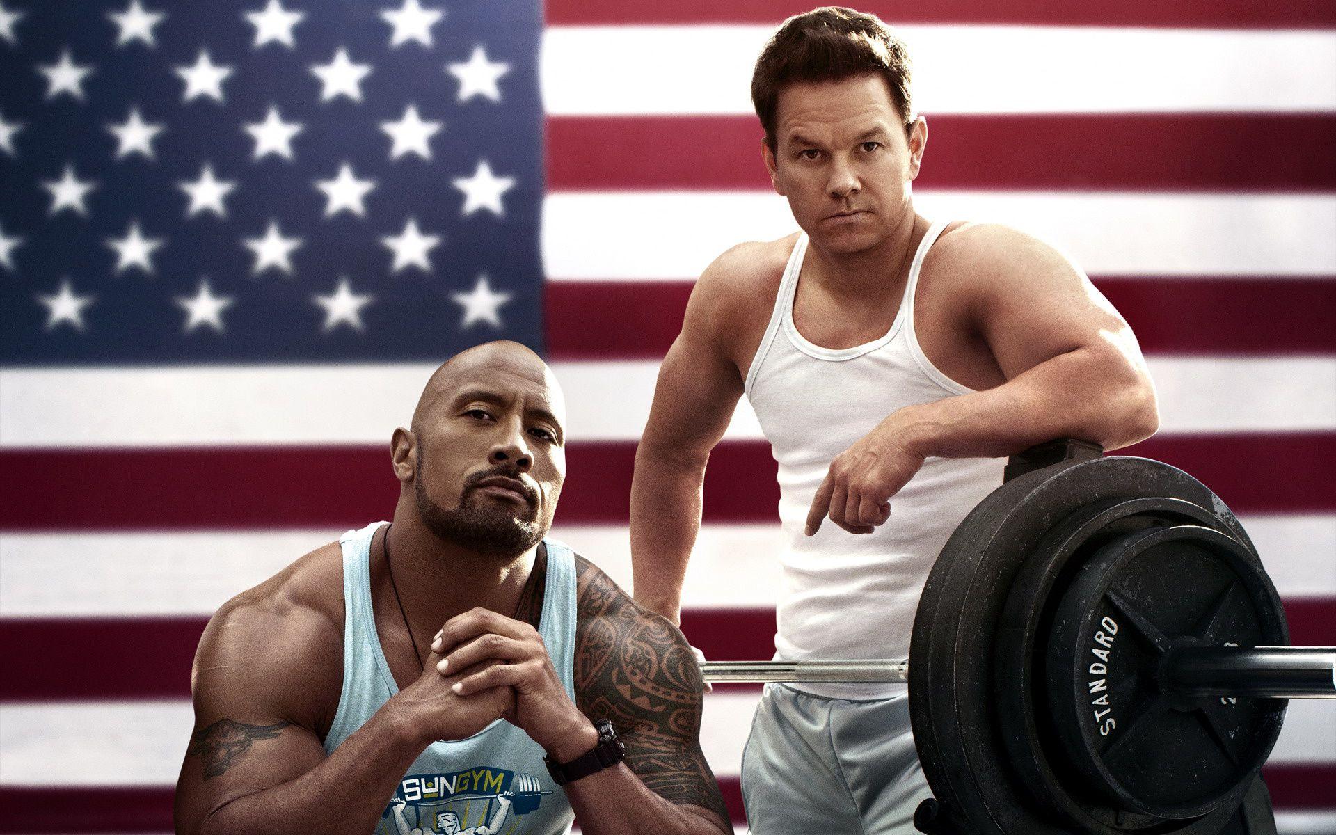 Pain and Gain Mark Wahlberg and The Rock HD Wallpaper, Background Image