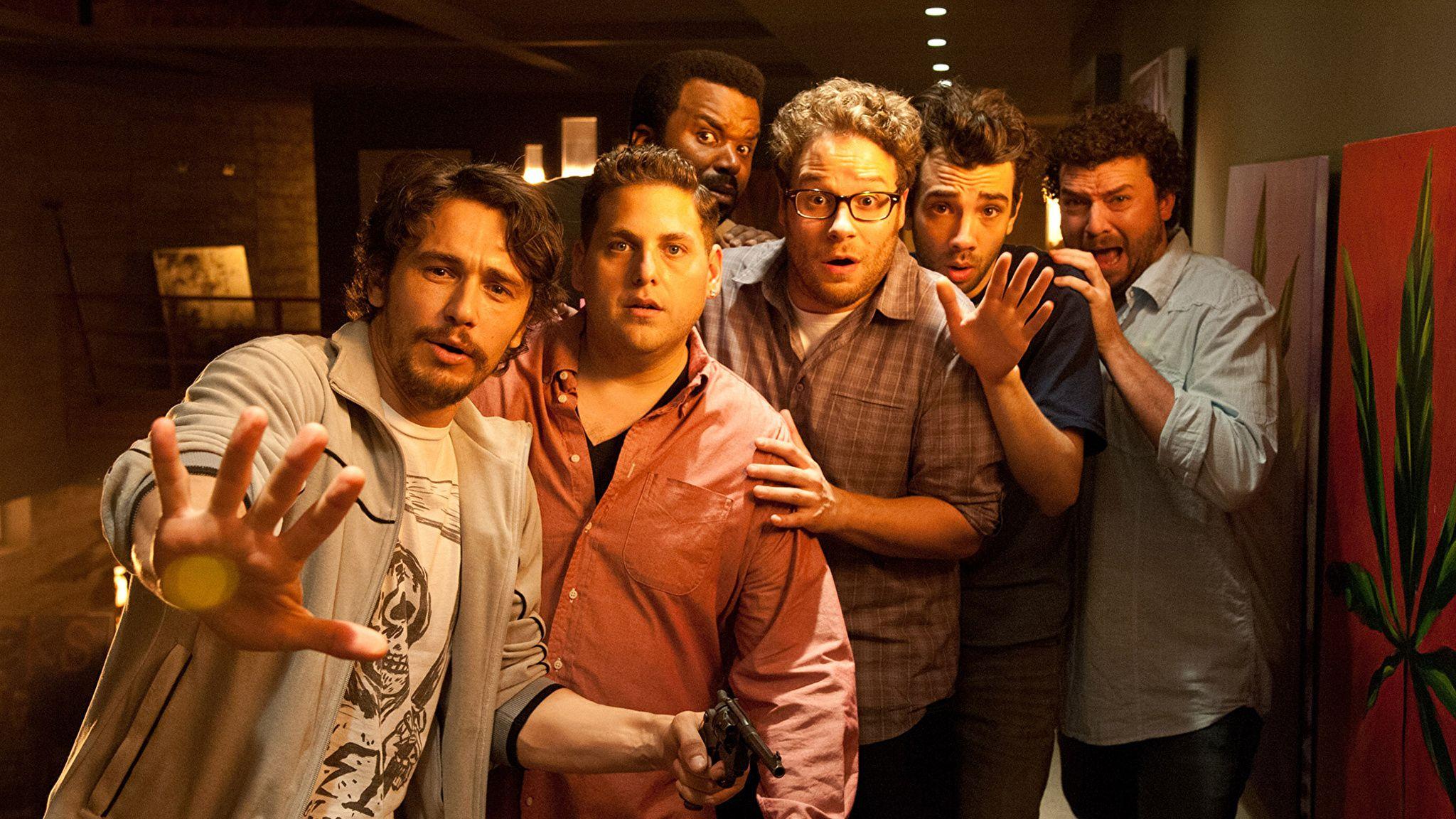 Wallpaper James Franco Man This is The end, Jonah Hill, 2048x1152