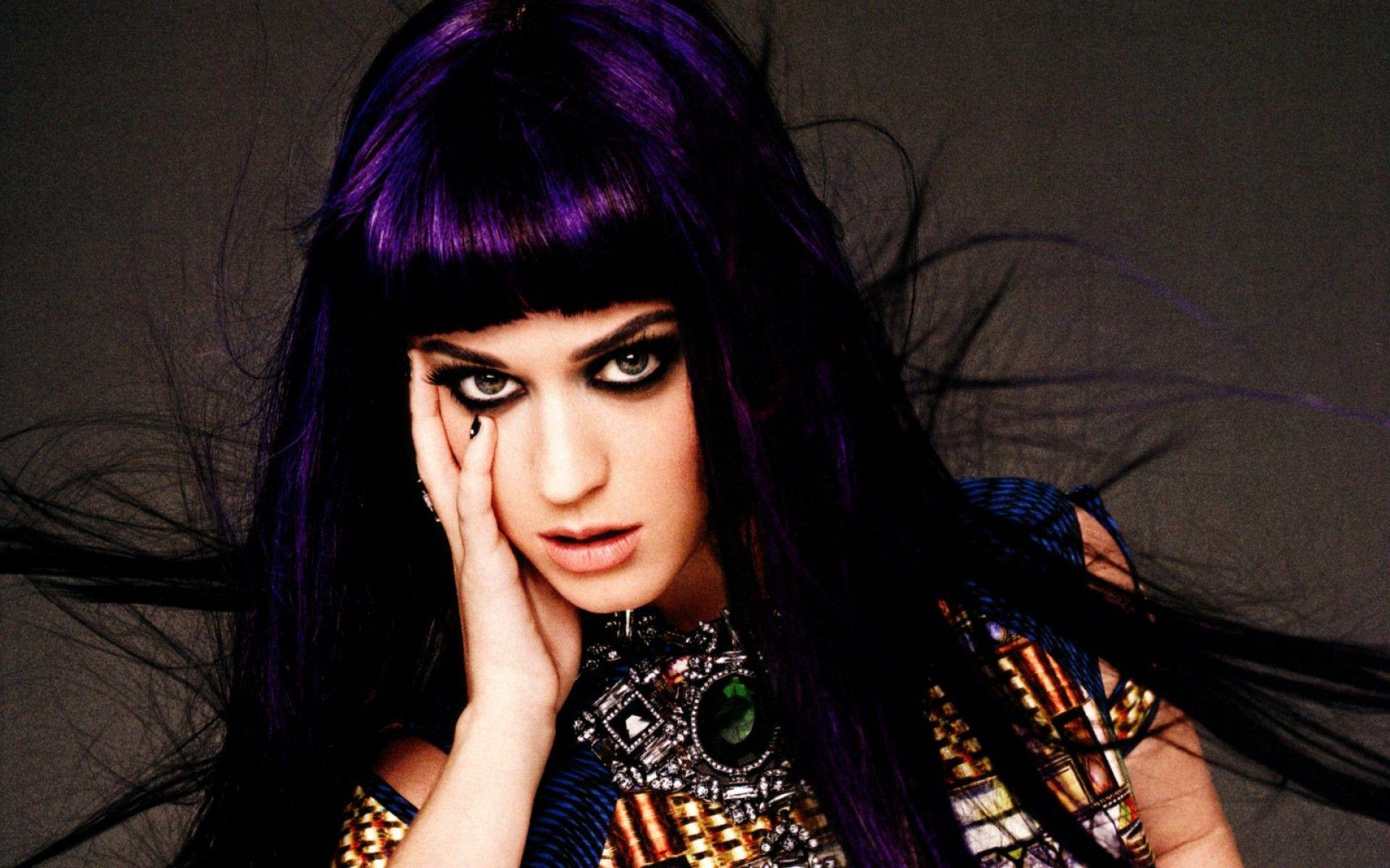 Katy Perry Purple Hair Wide Awake